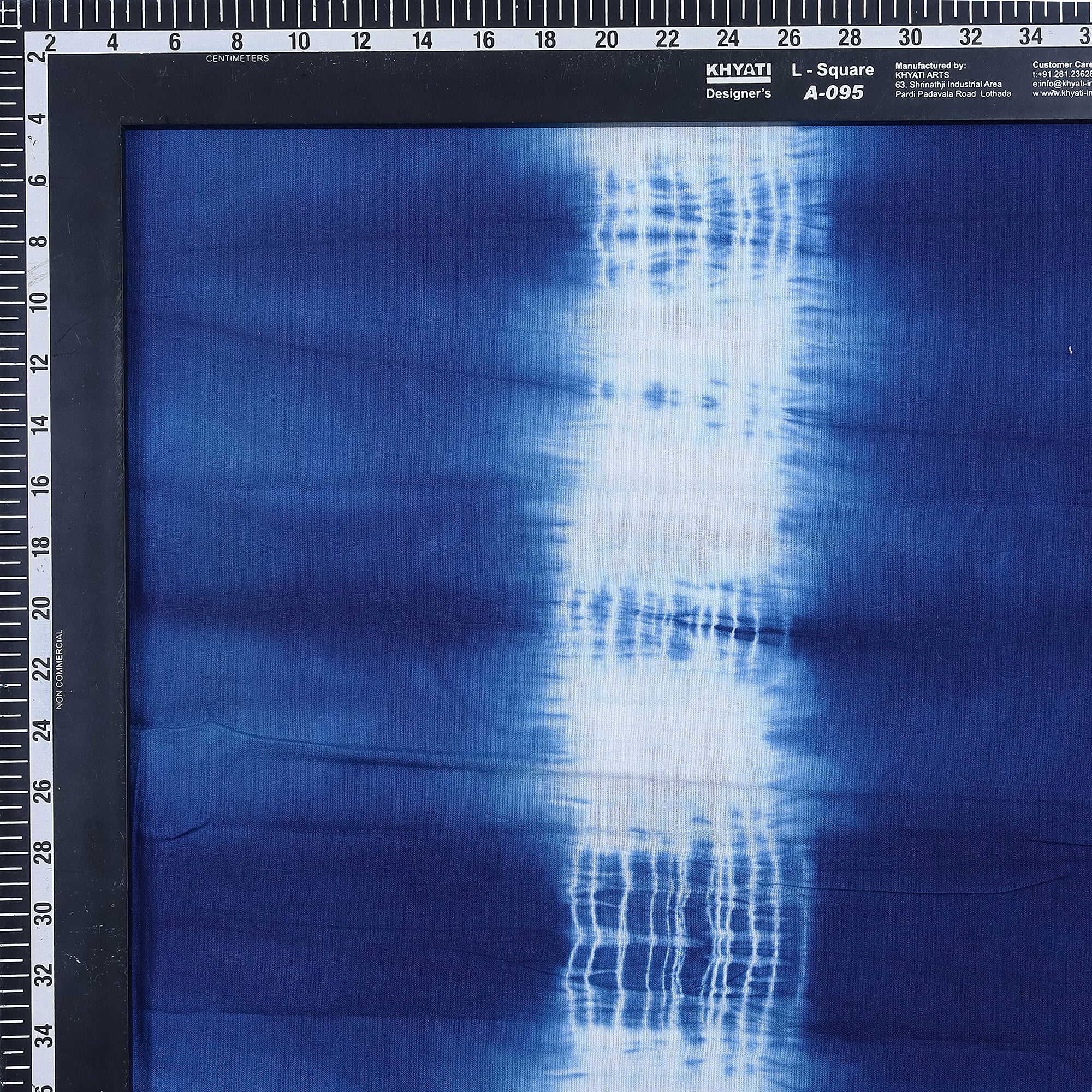 Organic Dark Blue Tie Dye Shibori Fabric