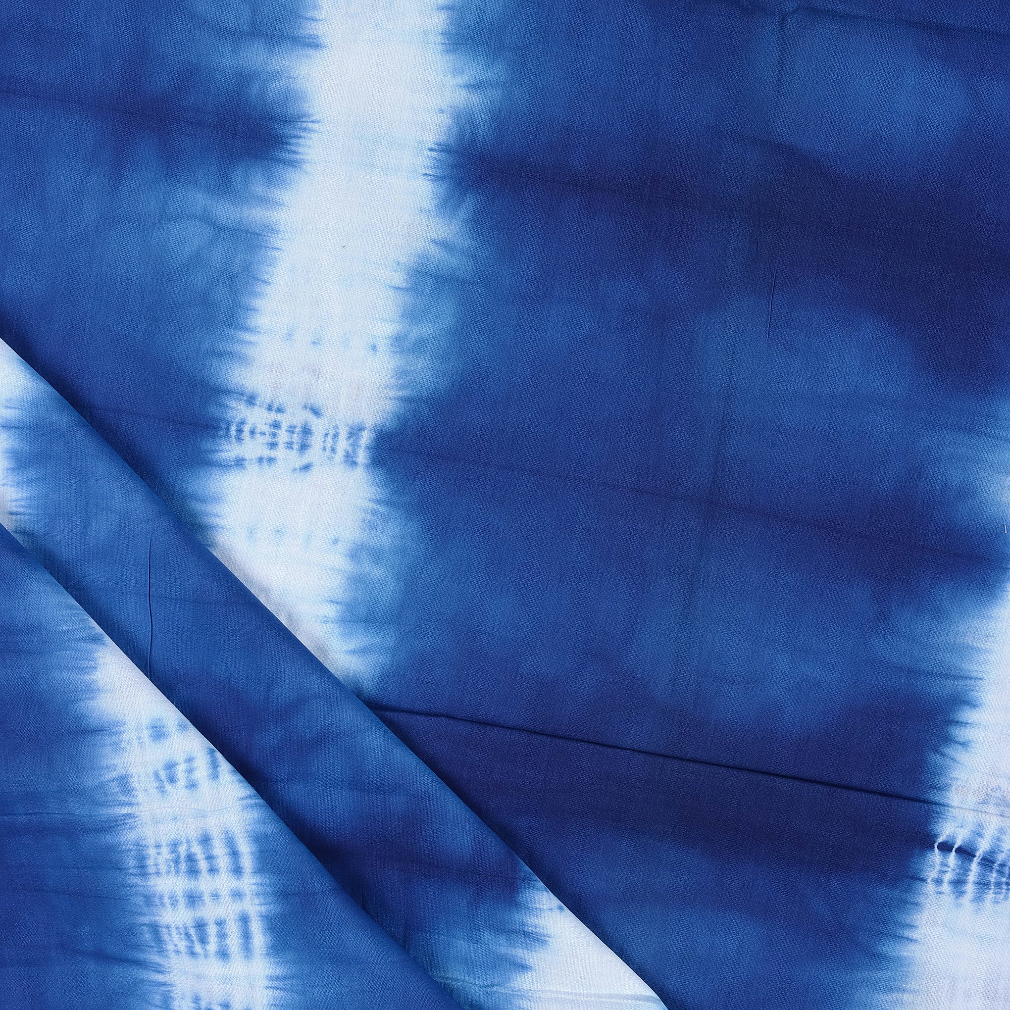 Organic Dark Blue Tie Dye Shibori Fabric