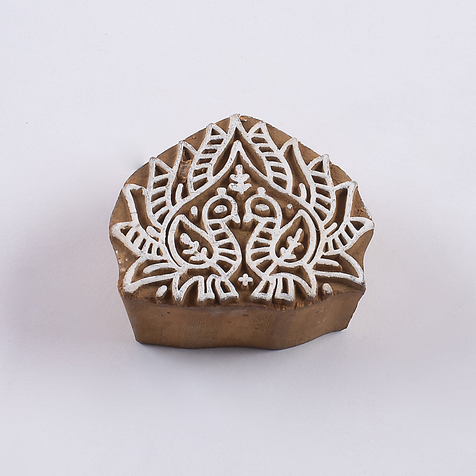 Peacock Wooden Block