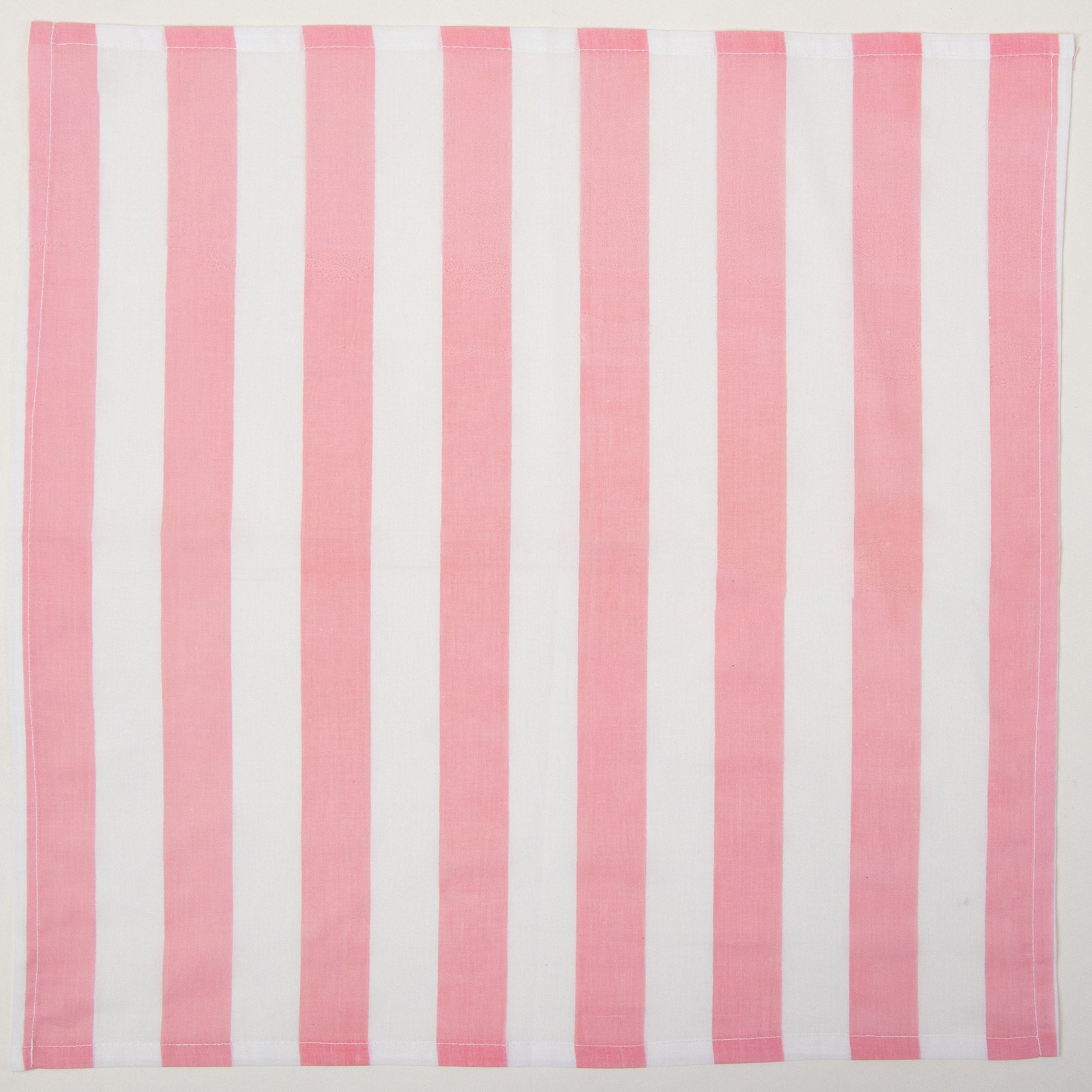 Pink Striped Hand Block Printed Dinner Napkin Cloth