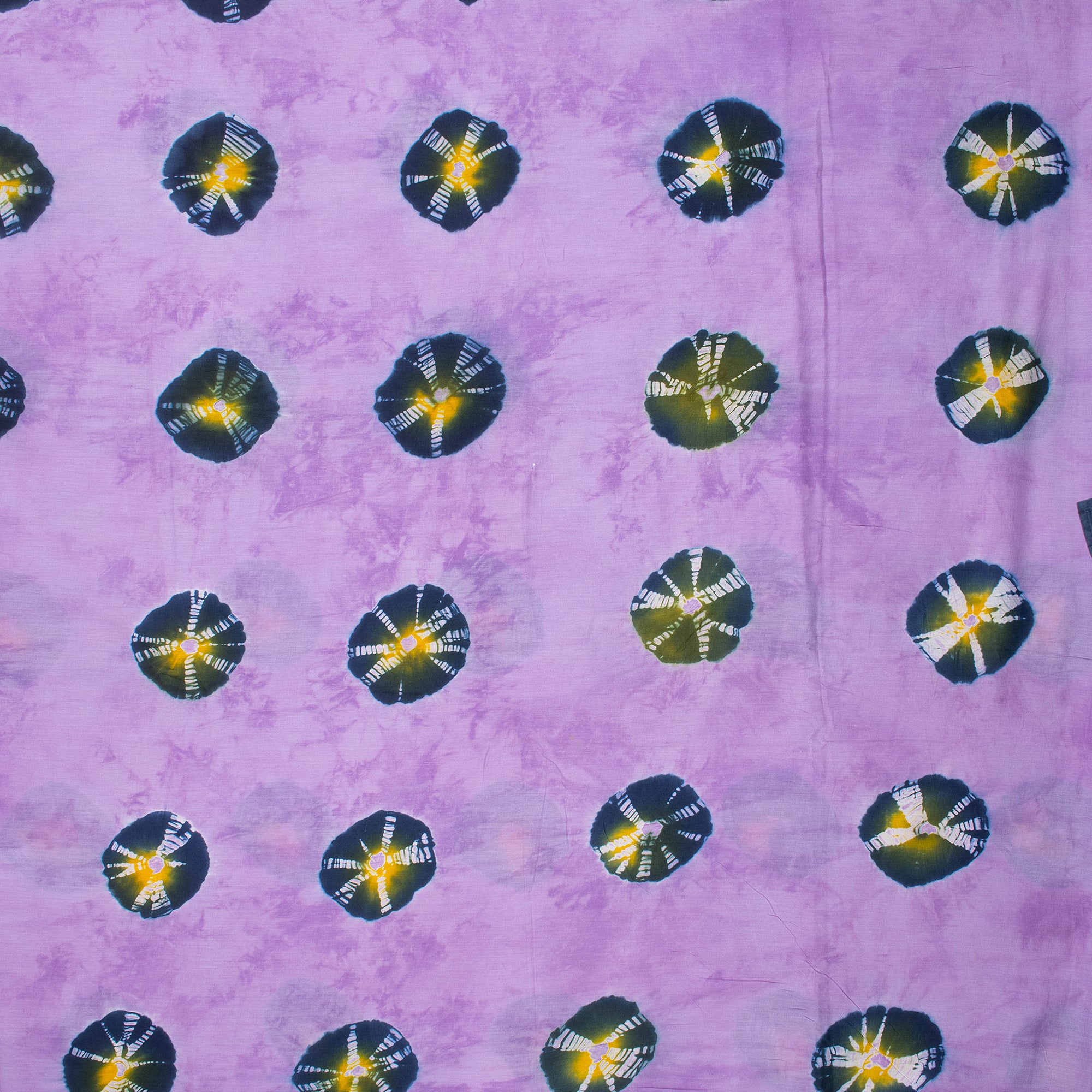 Polka Dots Pure Cotton Tie Dye Shibori Fabric
