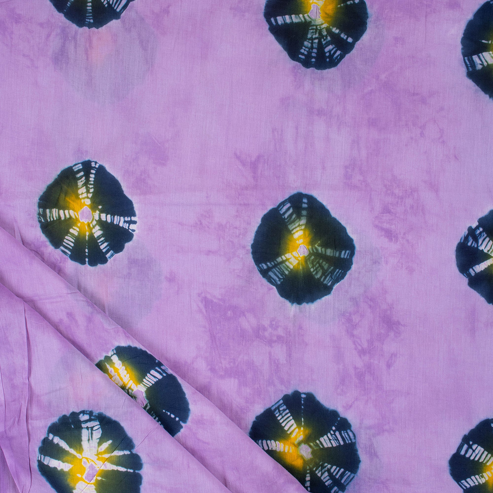 Polka Dots Pure Cotton Tie Dye Shibori Fabric