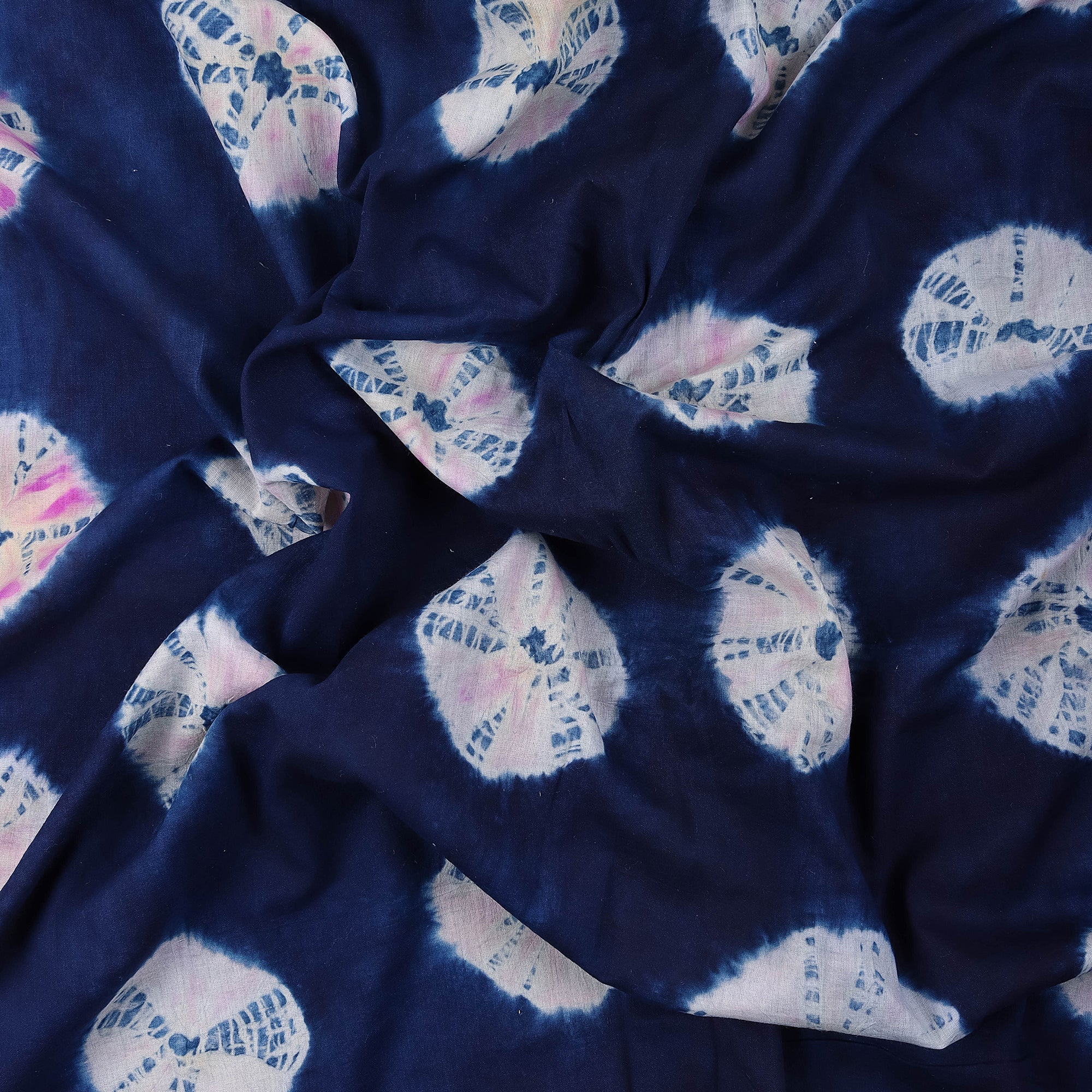 Premium Blue Tie Dye Shibori Fabric
