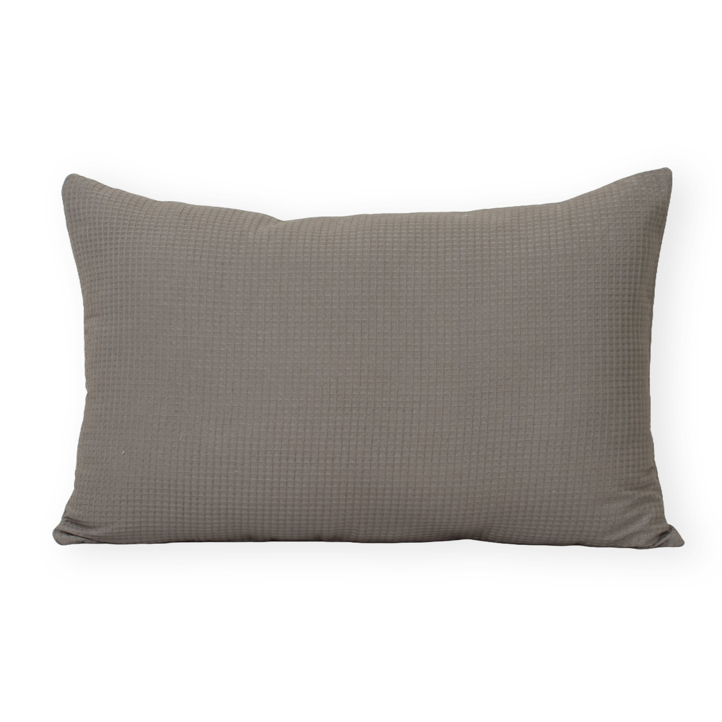 Premium Cotton Grey Waffle Pillowcase