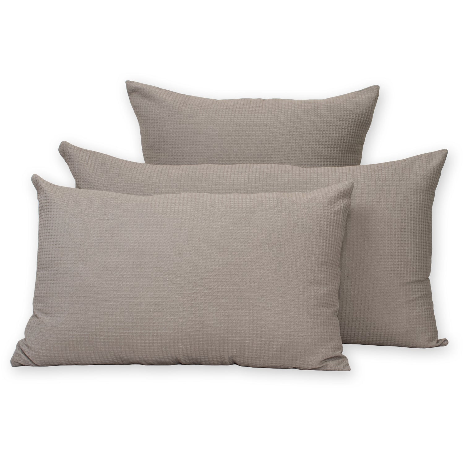 Premium Cotton Grey Waffle Pillowcase