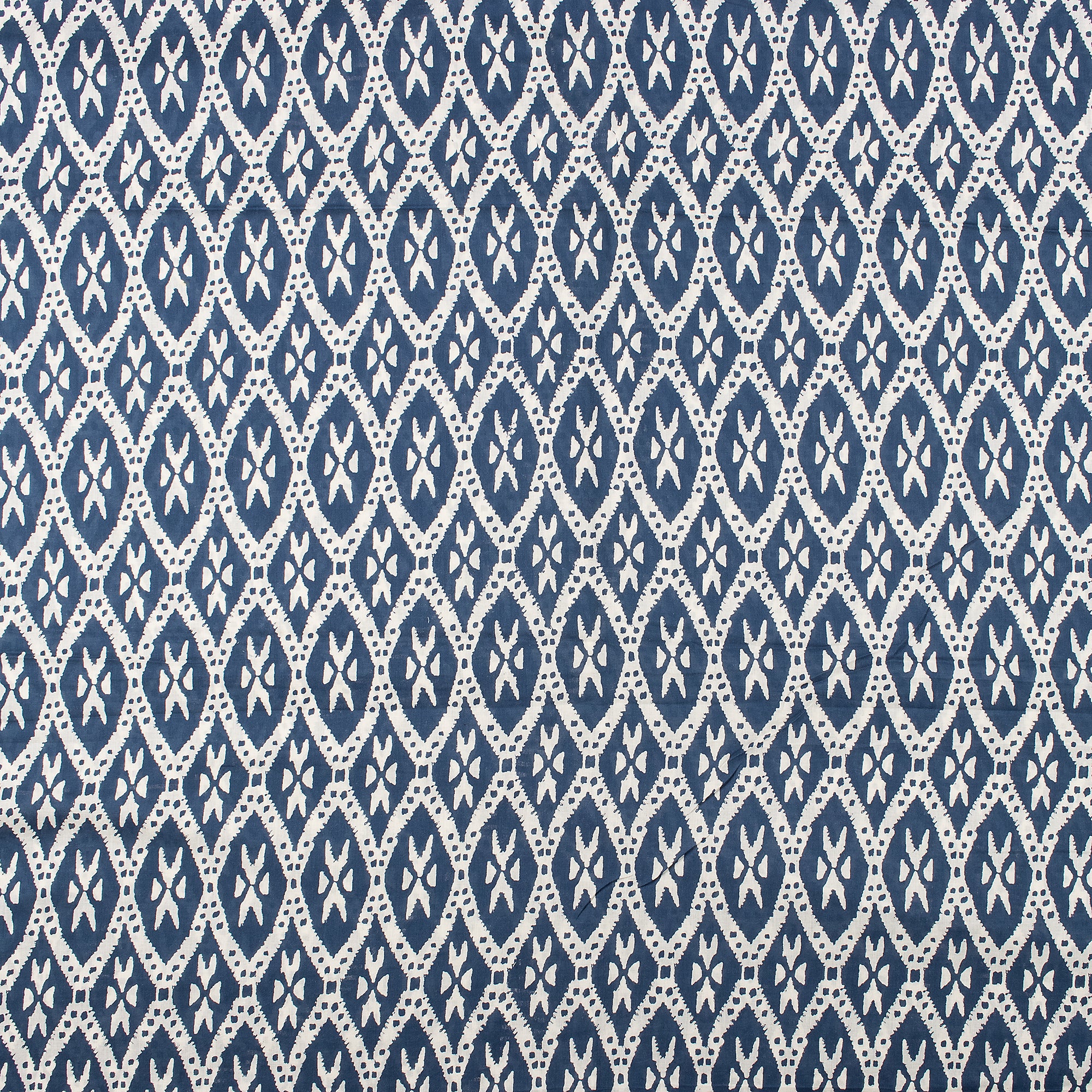 Premium Discharge Hand Block Printed Fabric