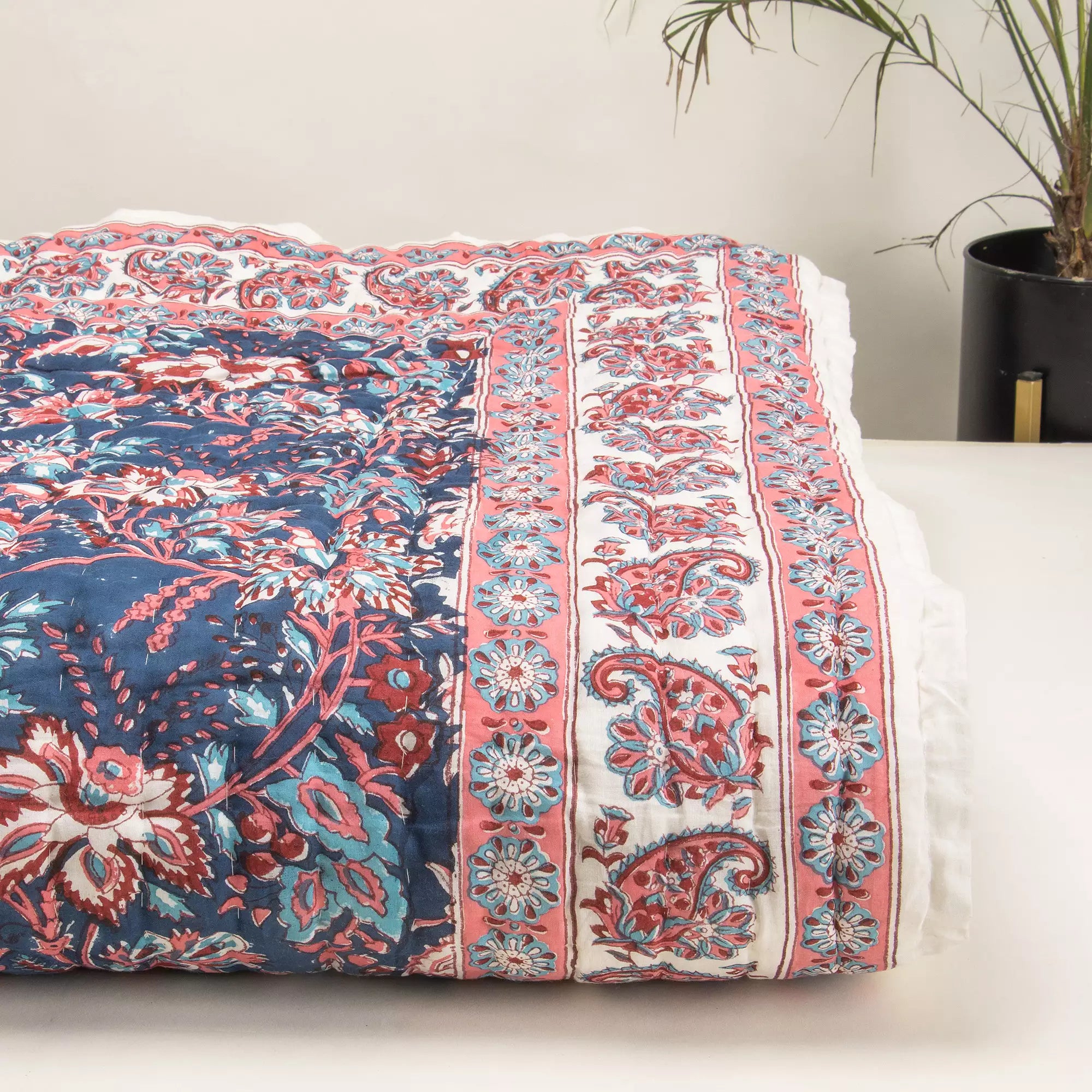 Premium Indian Jaipur Cotton Quilt for Winter