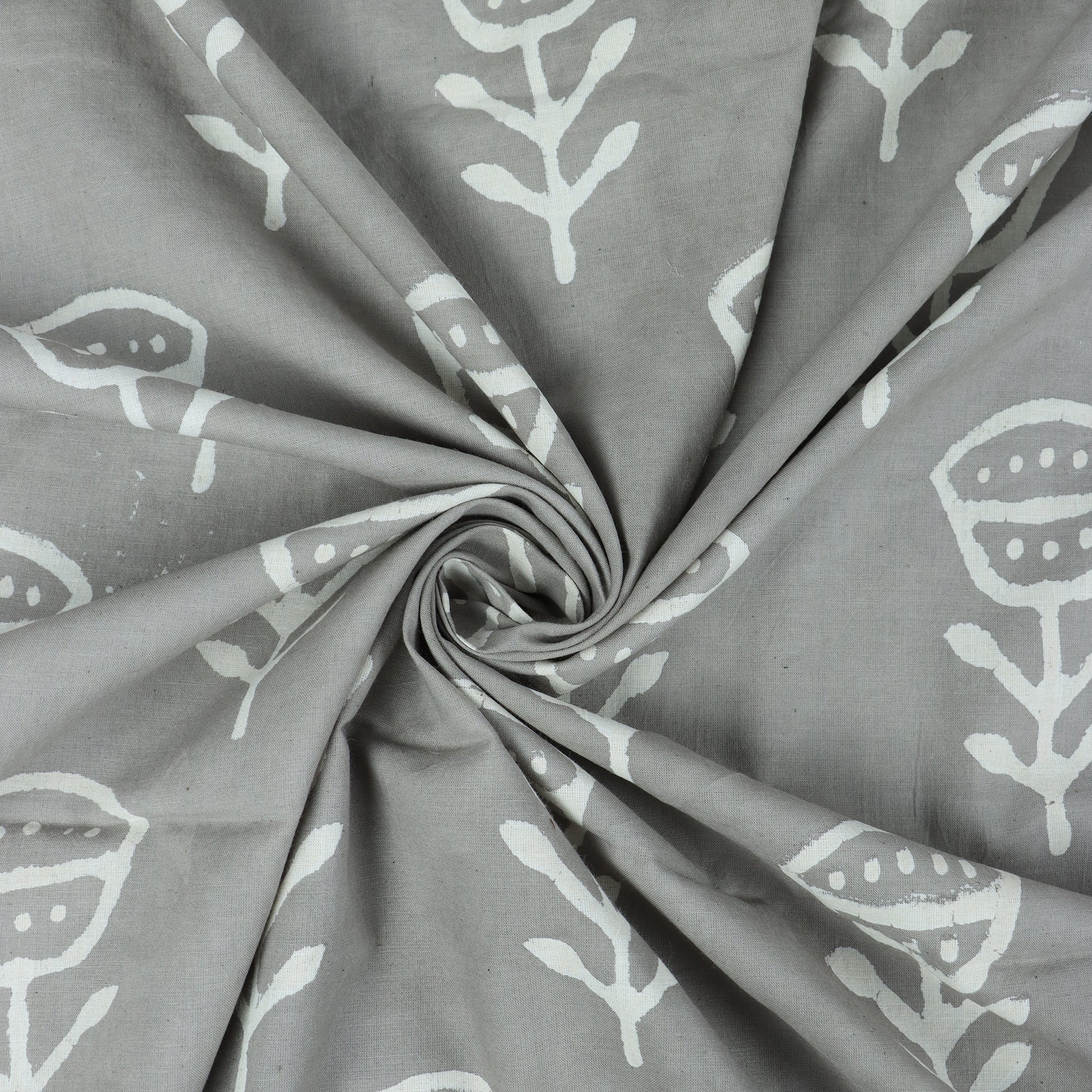 Premium Kashish Floral Hand Block Print Cotton Fabric