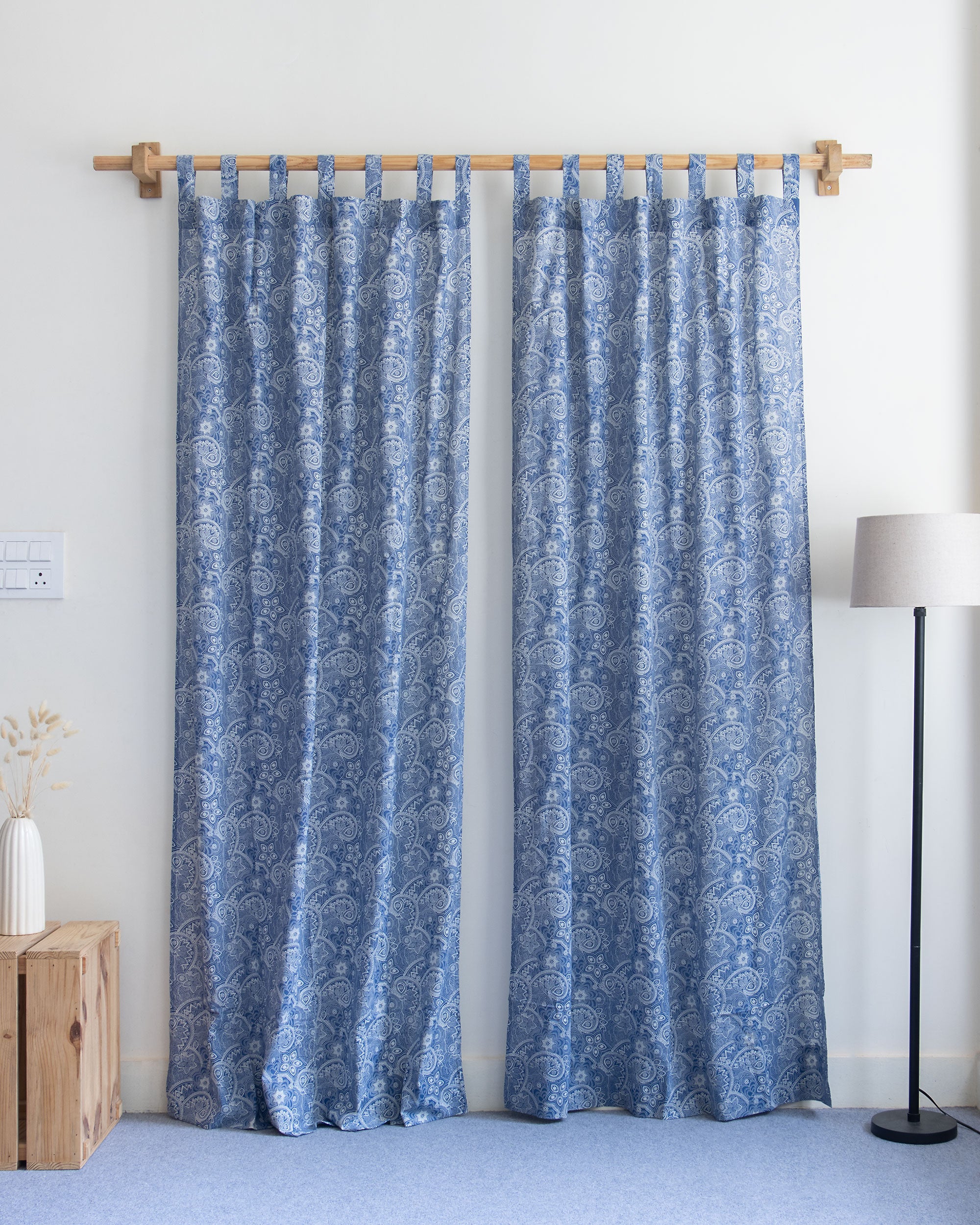Premium Organic Cotton Block Printed Curtains In India