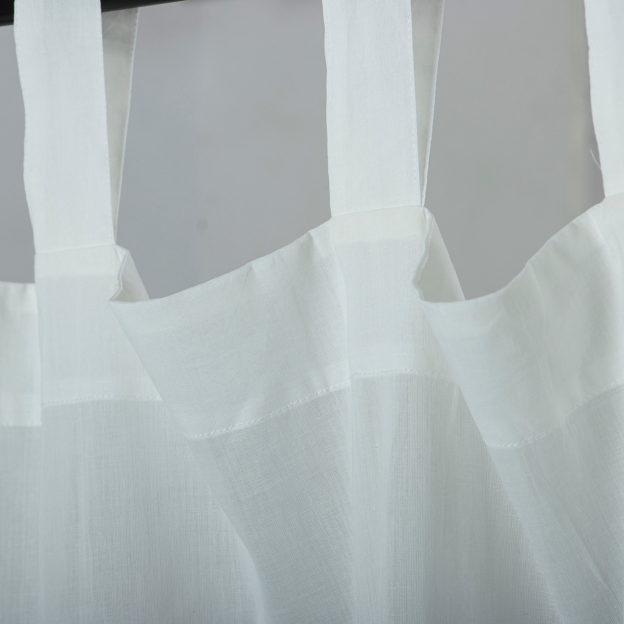 Premium Solid White Cotton Curtains For Living Room