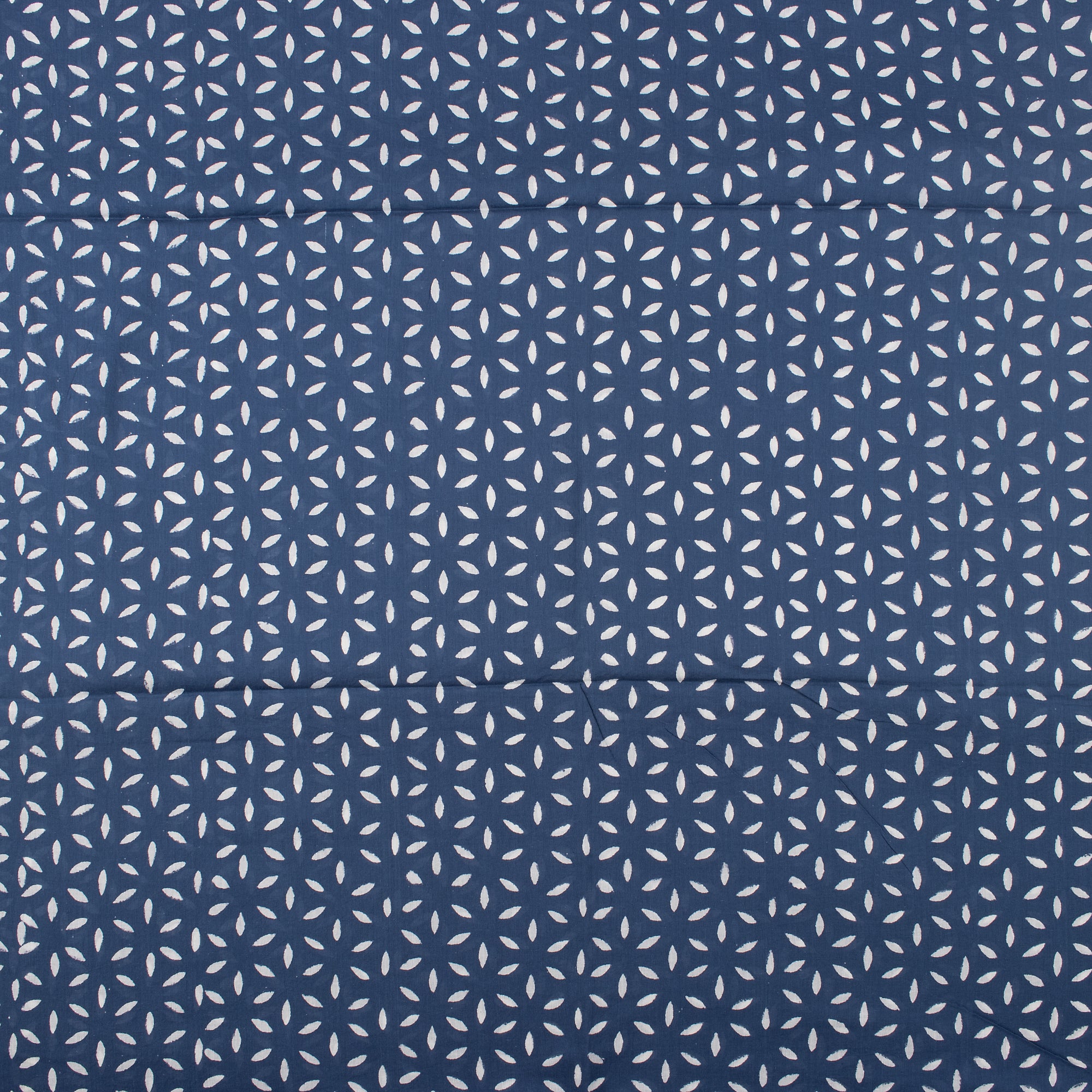 Pure Cotton Hand Block Printed Discharge Fabric
