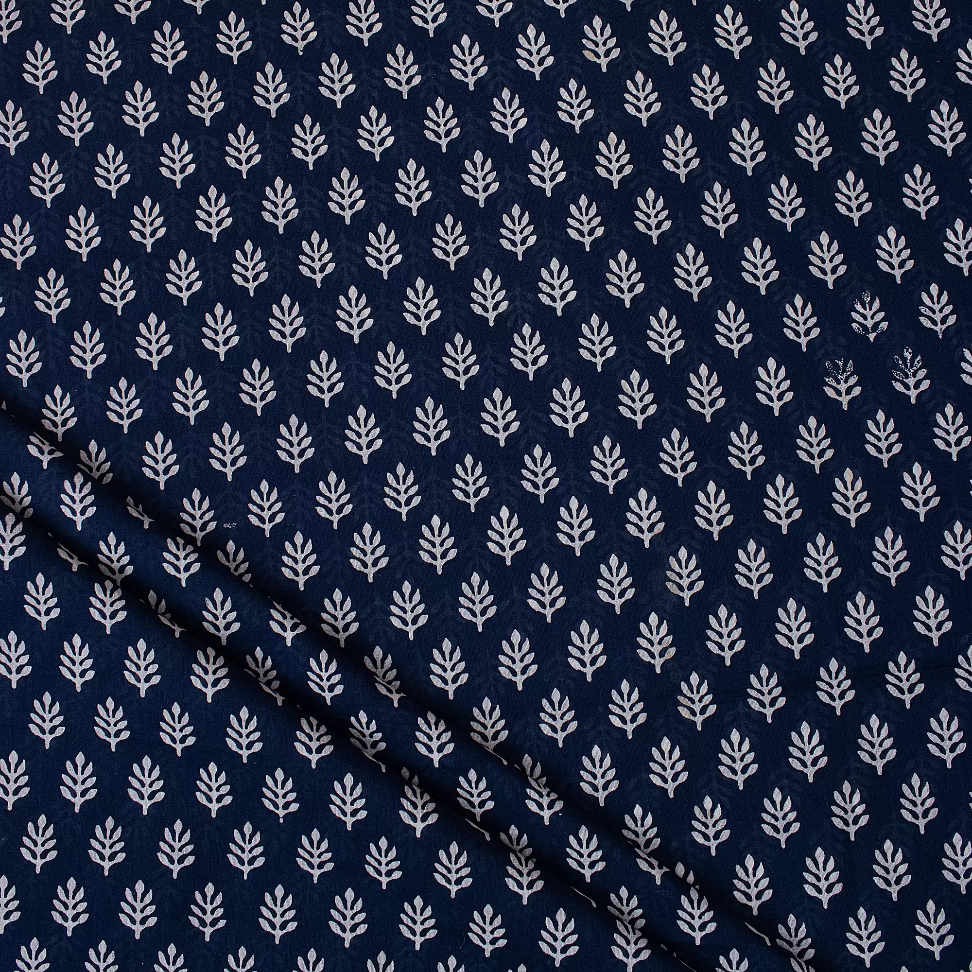 Blue Booty Printed Discharge Fabric