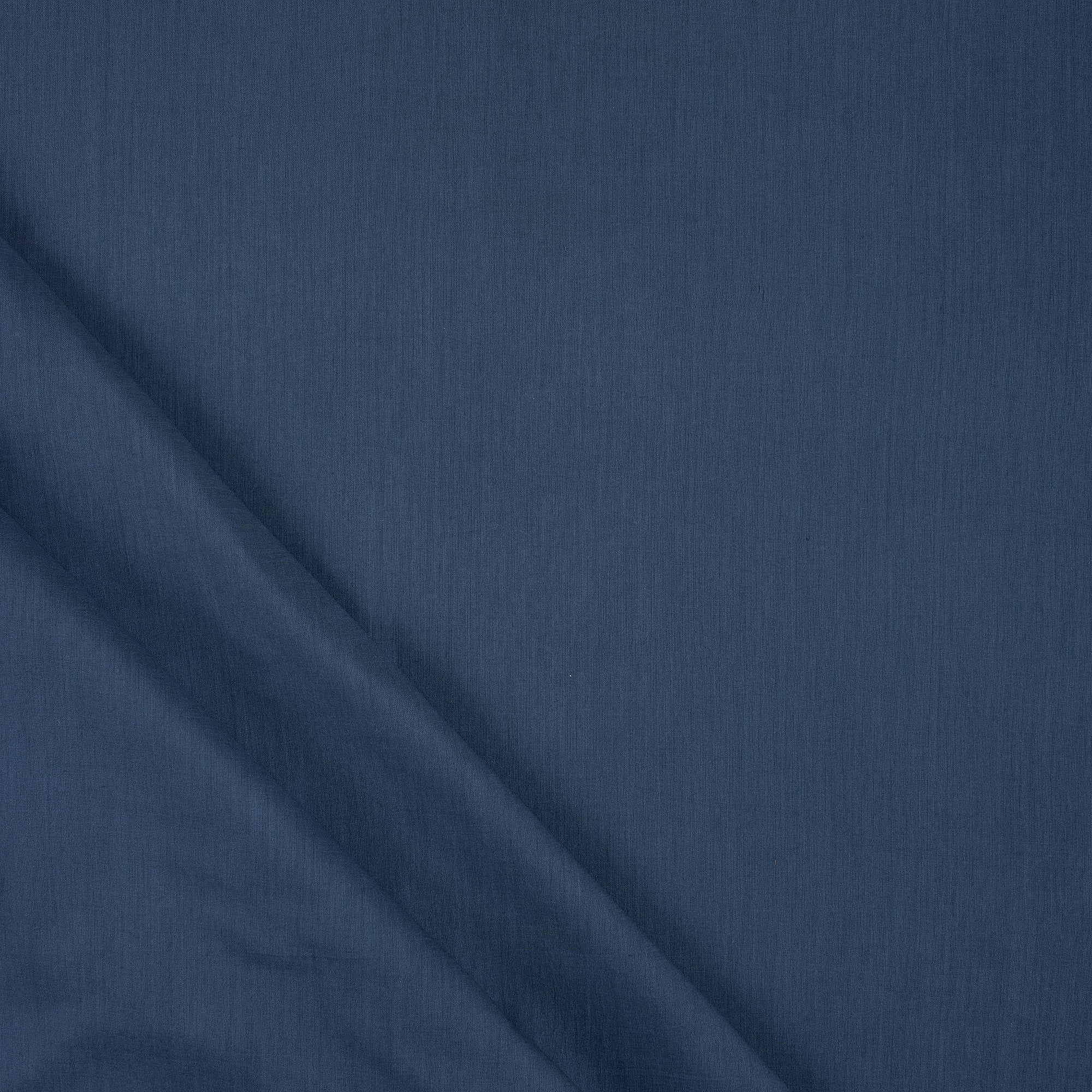 Solid Blue Plain Cotton Fabric