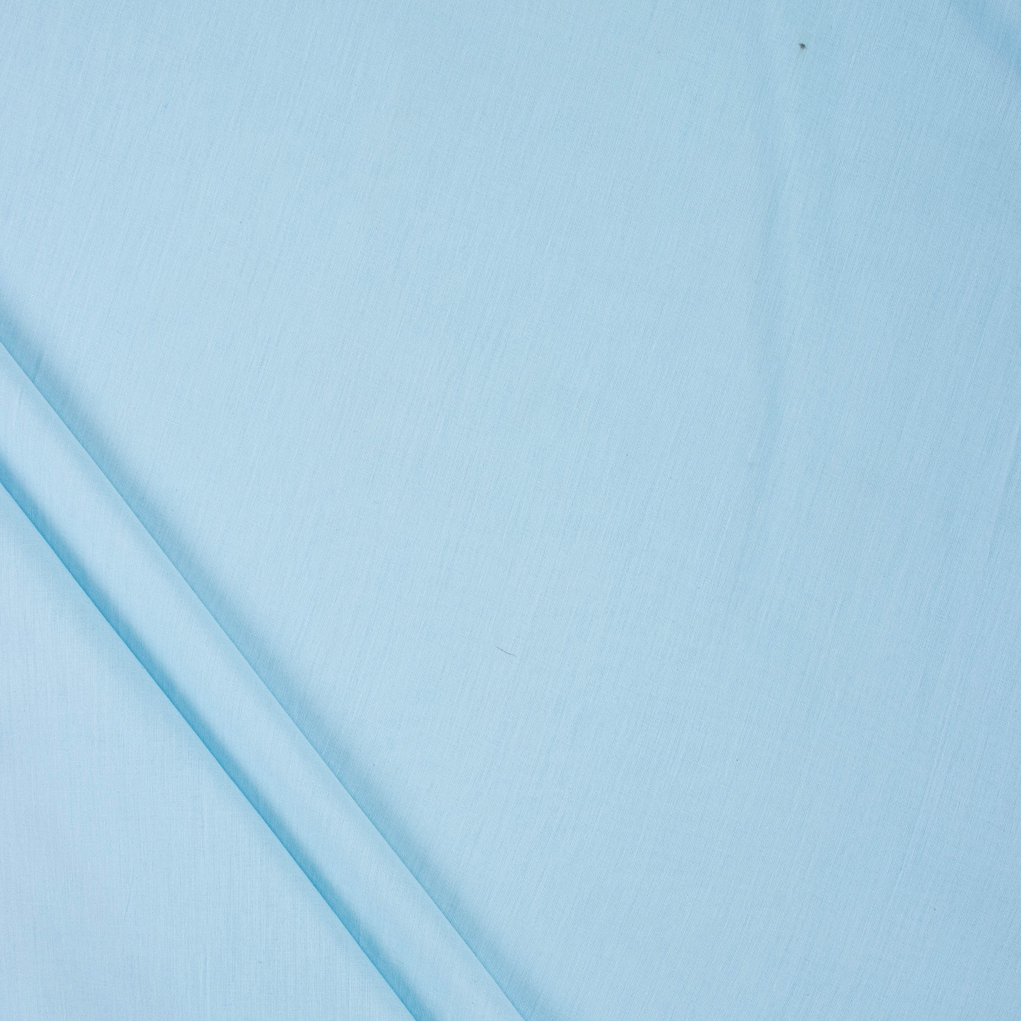 Solid Sky Blue Cotton Cambric Fabric