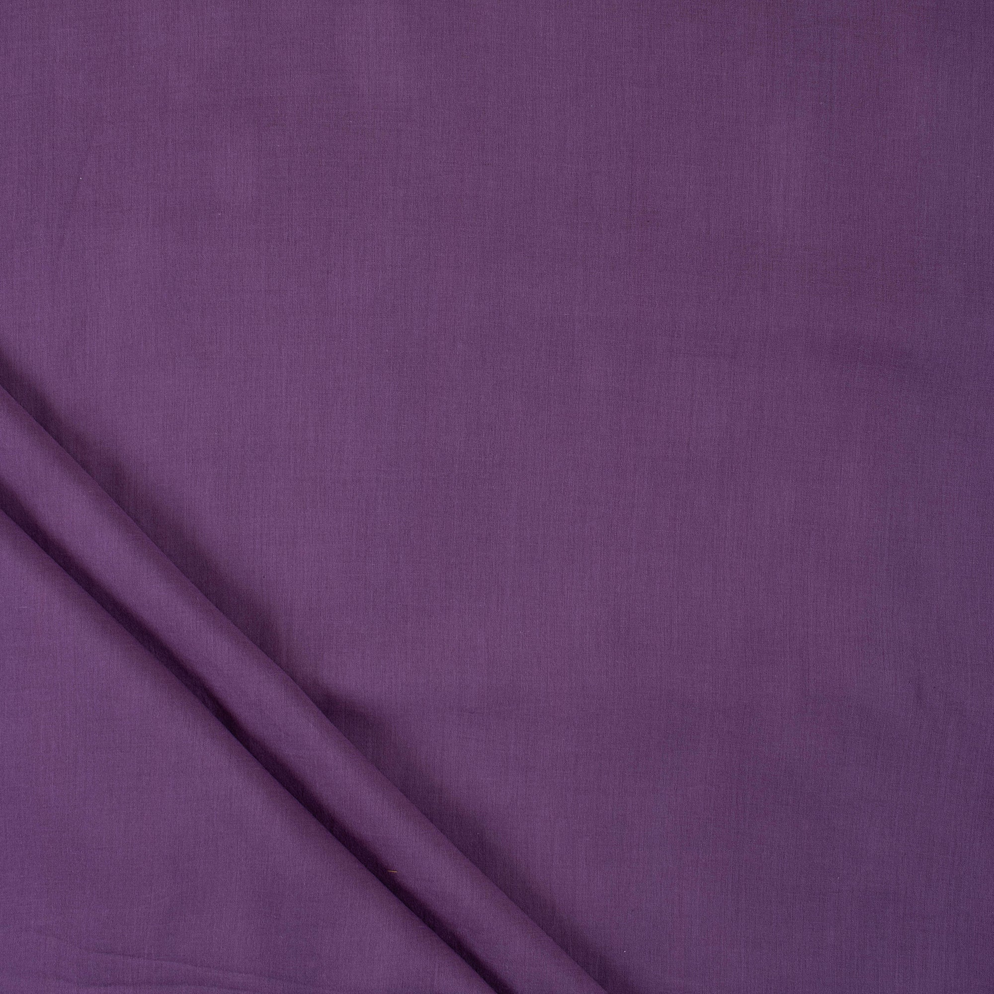 Solid Light Purple Cotton Plain Fabric