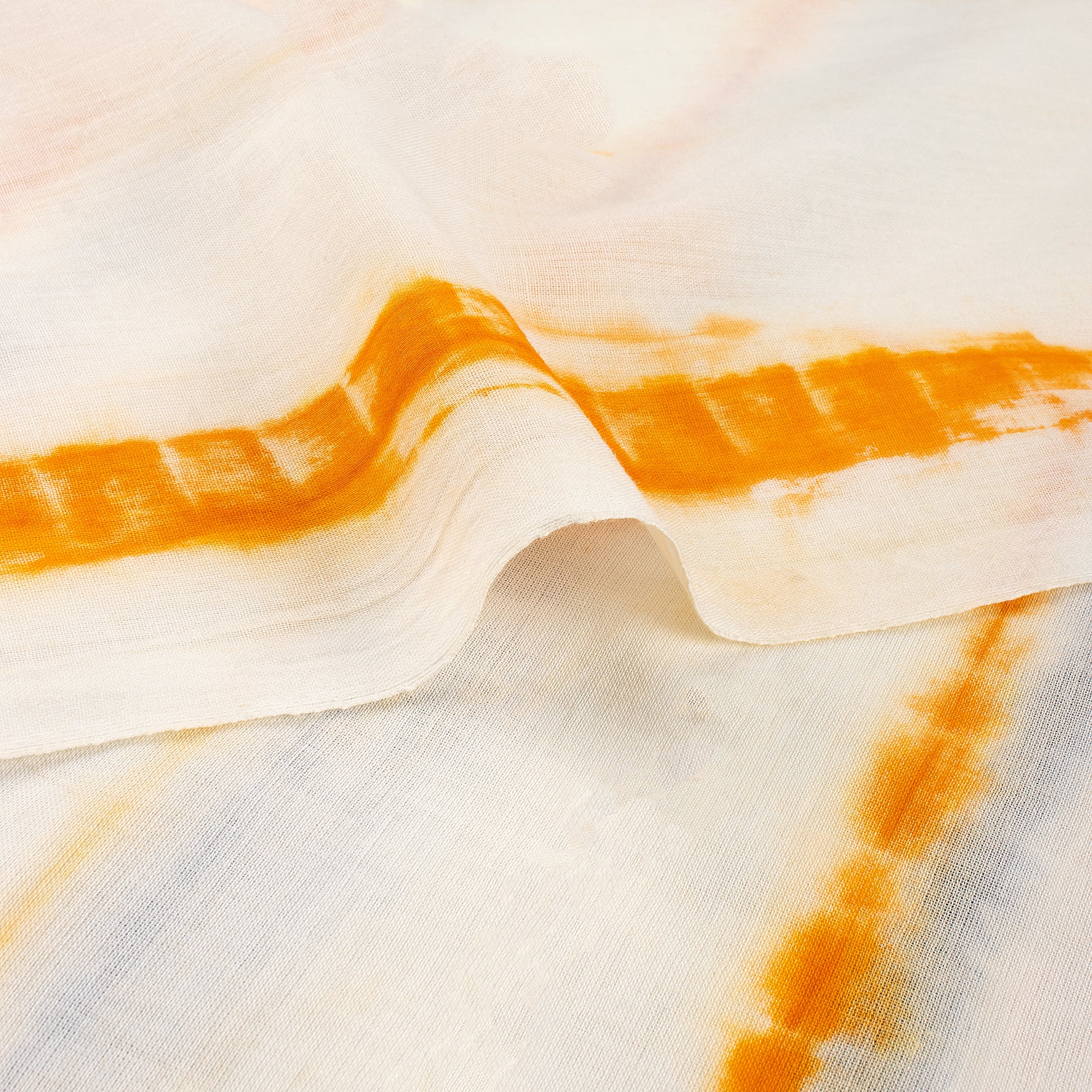 Multicolor Stripe Tie Dye Cotton Fabric