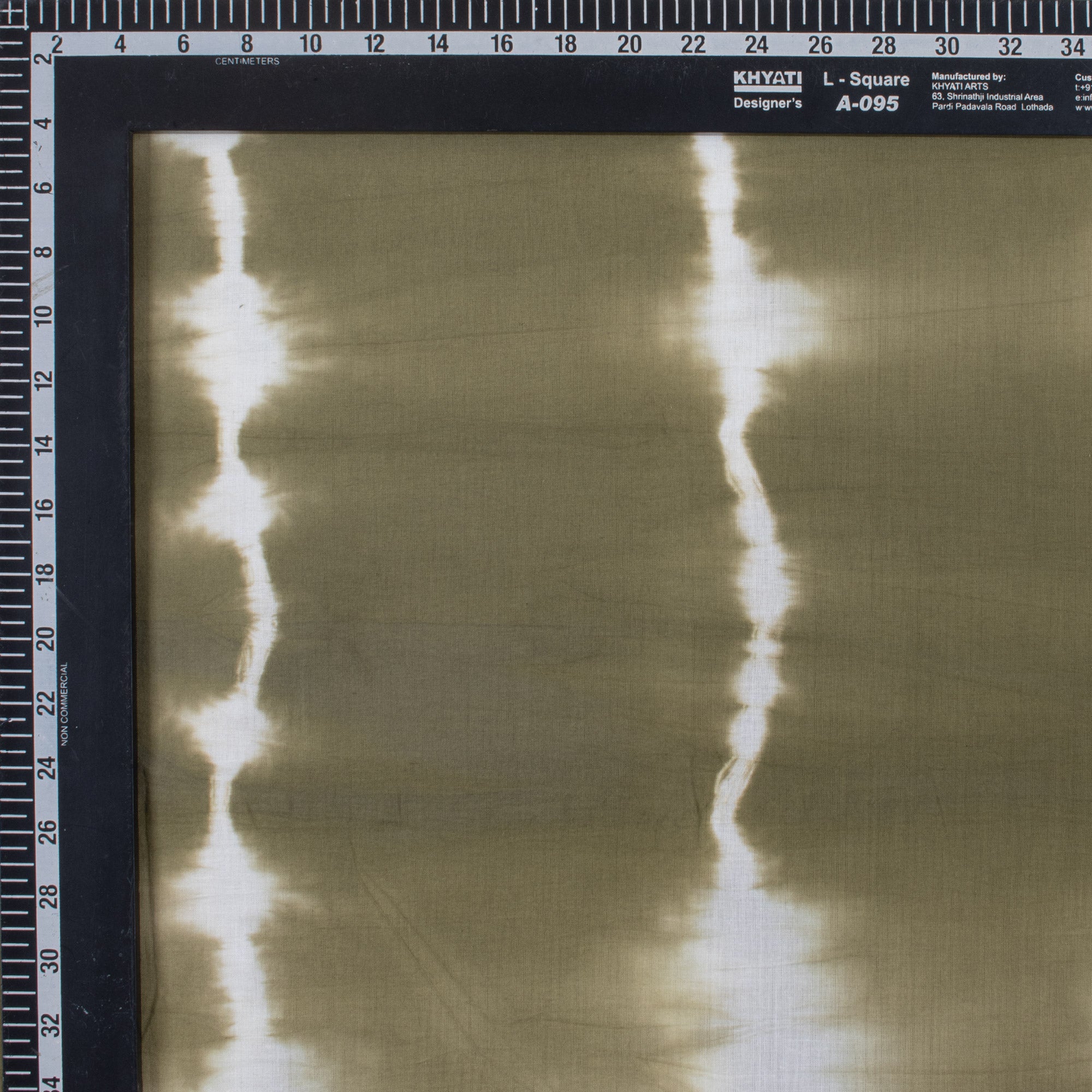 Green Tie and Dye Organic Cotton Fabric