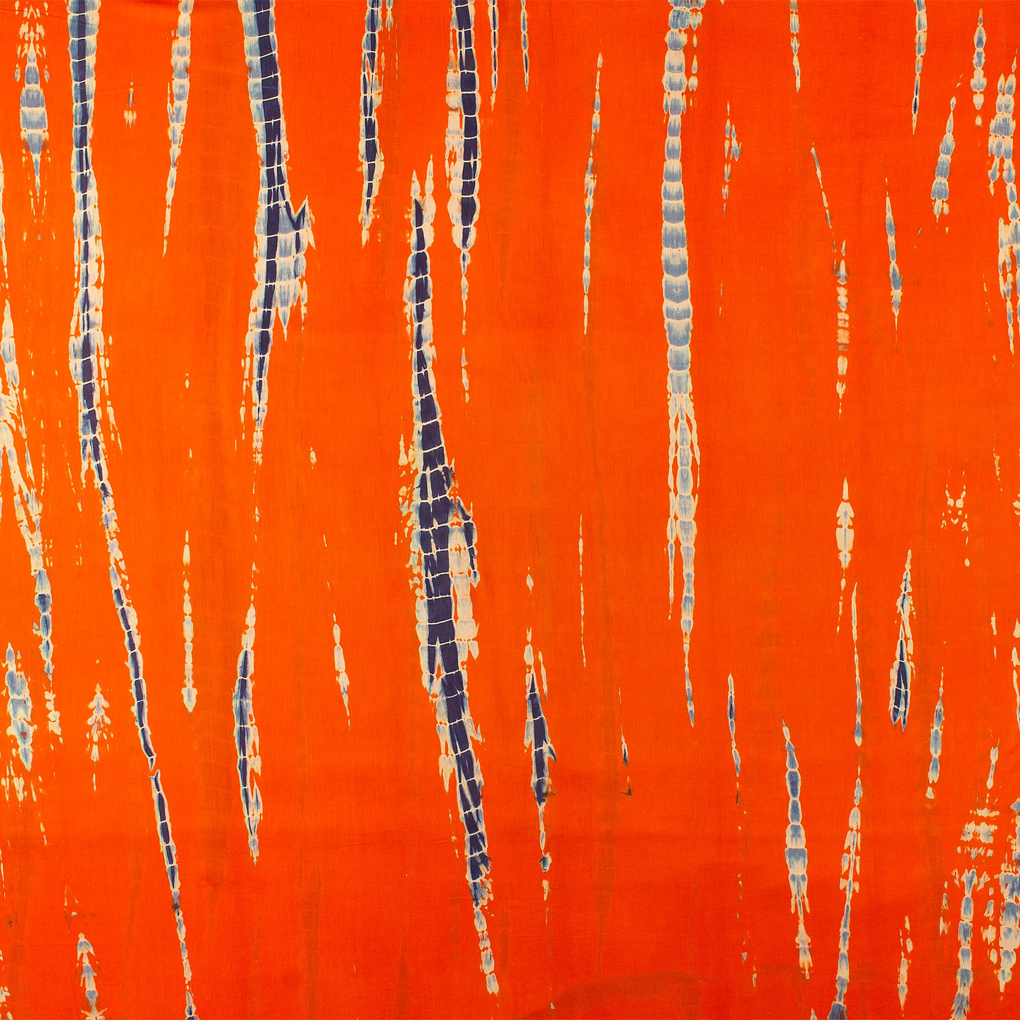 Indian Orange Tie Dye Handmade Cotton Fabric