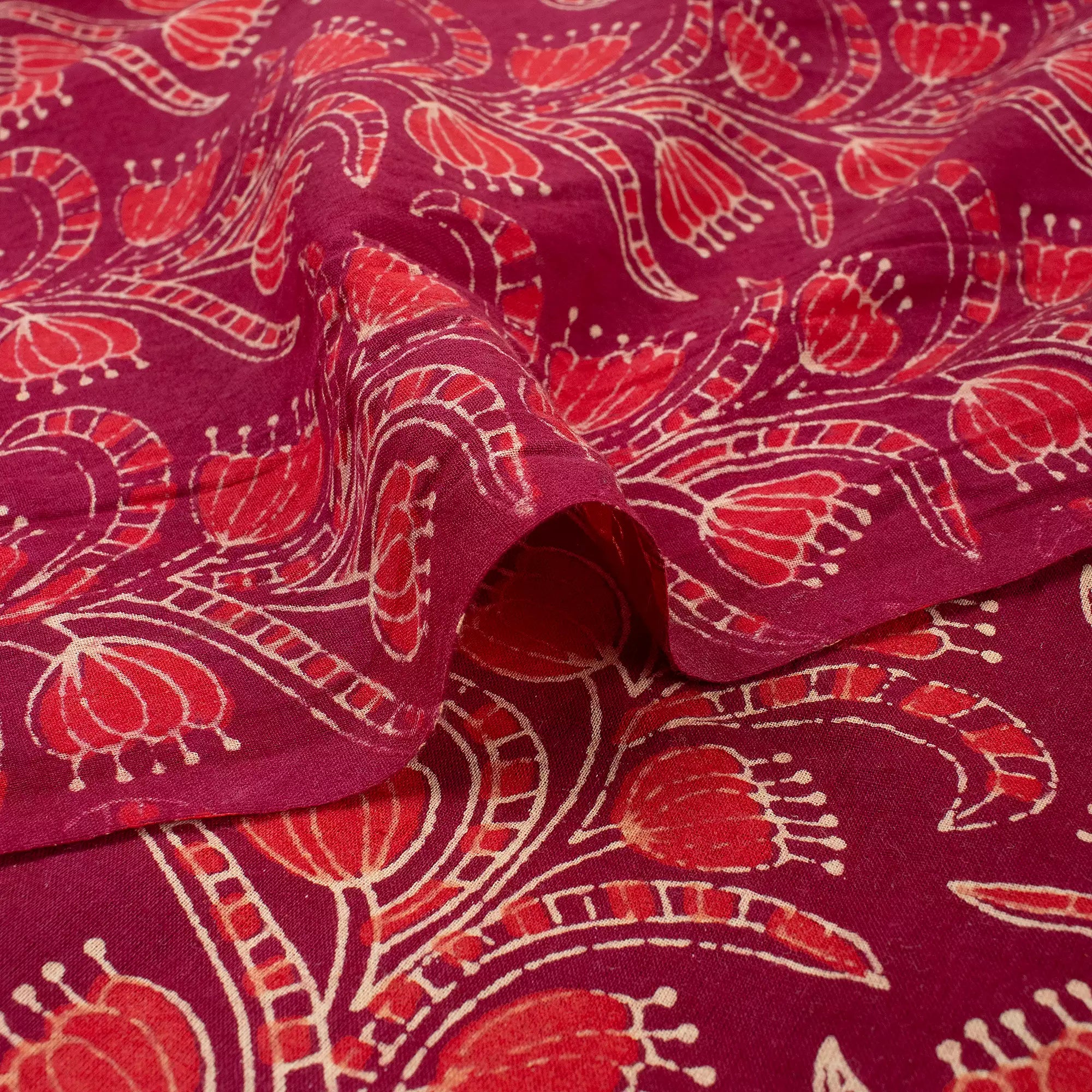 Beautiful Handmade Cotton Ajrakh Dress Fabric