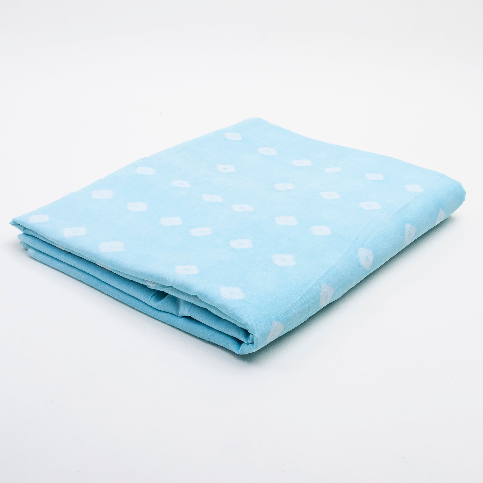 Tie Dye Cotton Fabric With Blue Polka Dot Fabric Online India