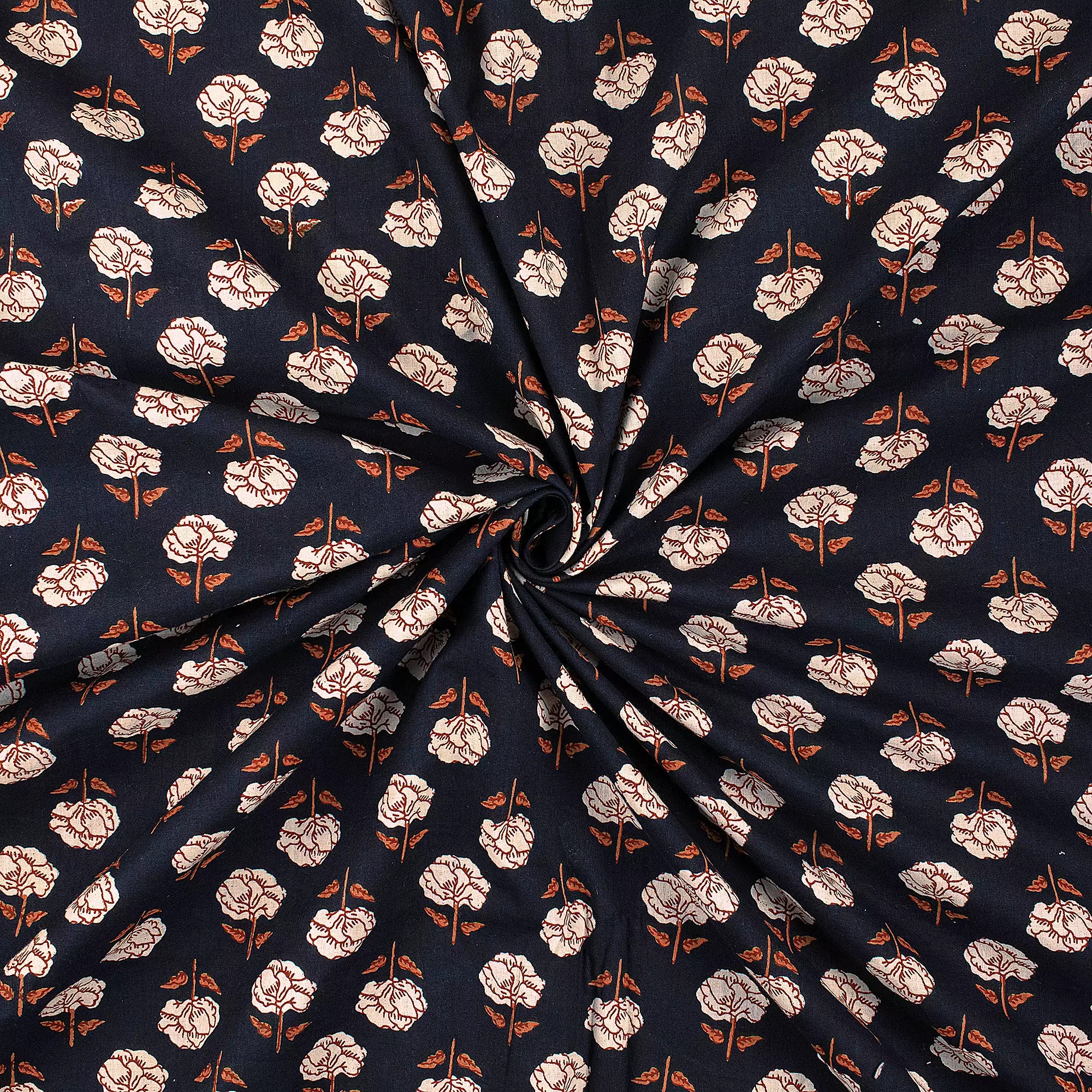 Handmade Bagru Hand Block Printed Cotton Fabric