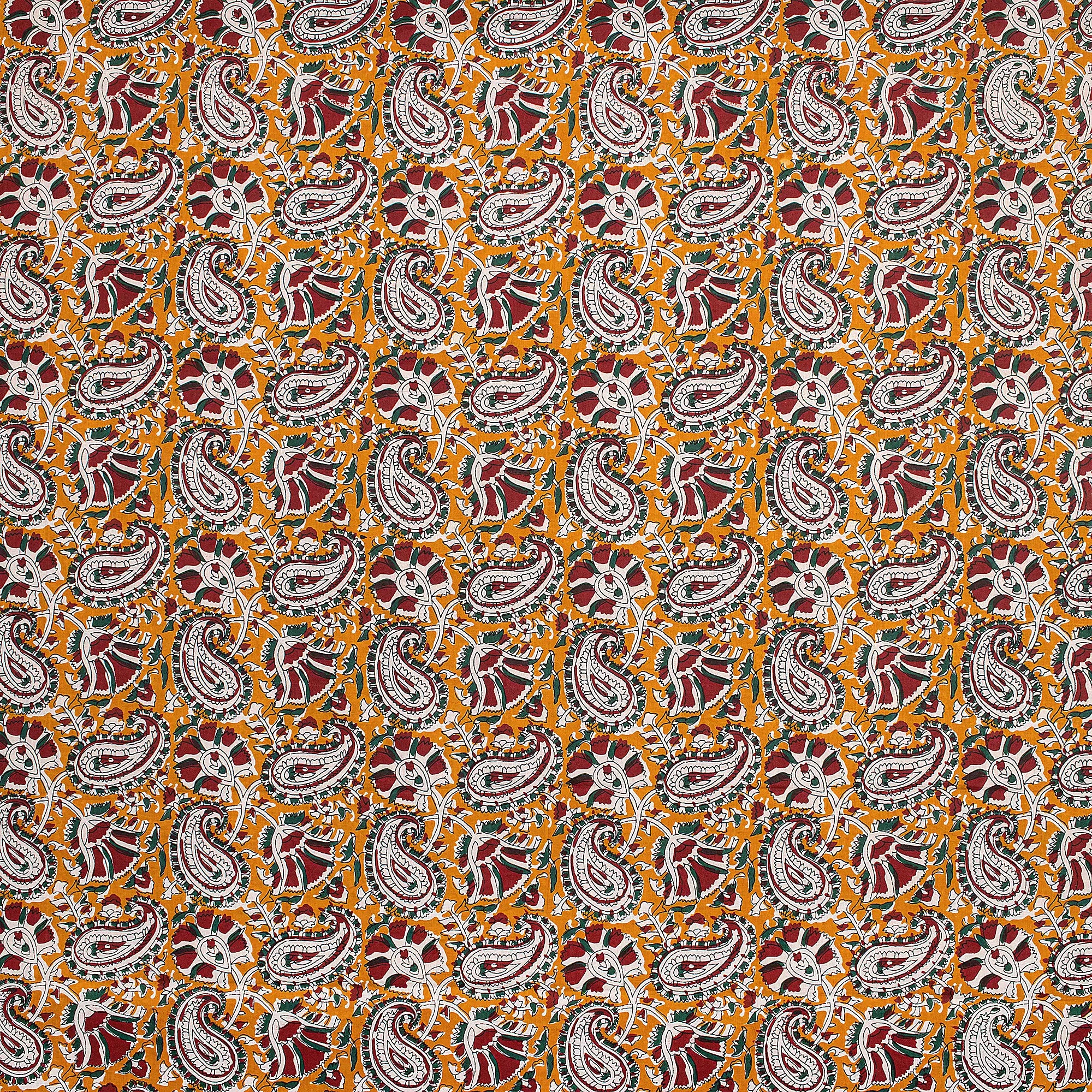 Handmade Paisley Bagru Printed Fabric