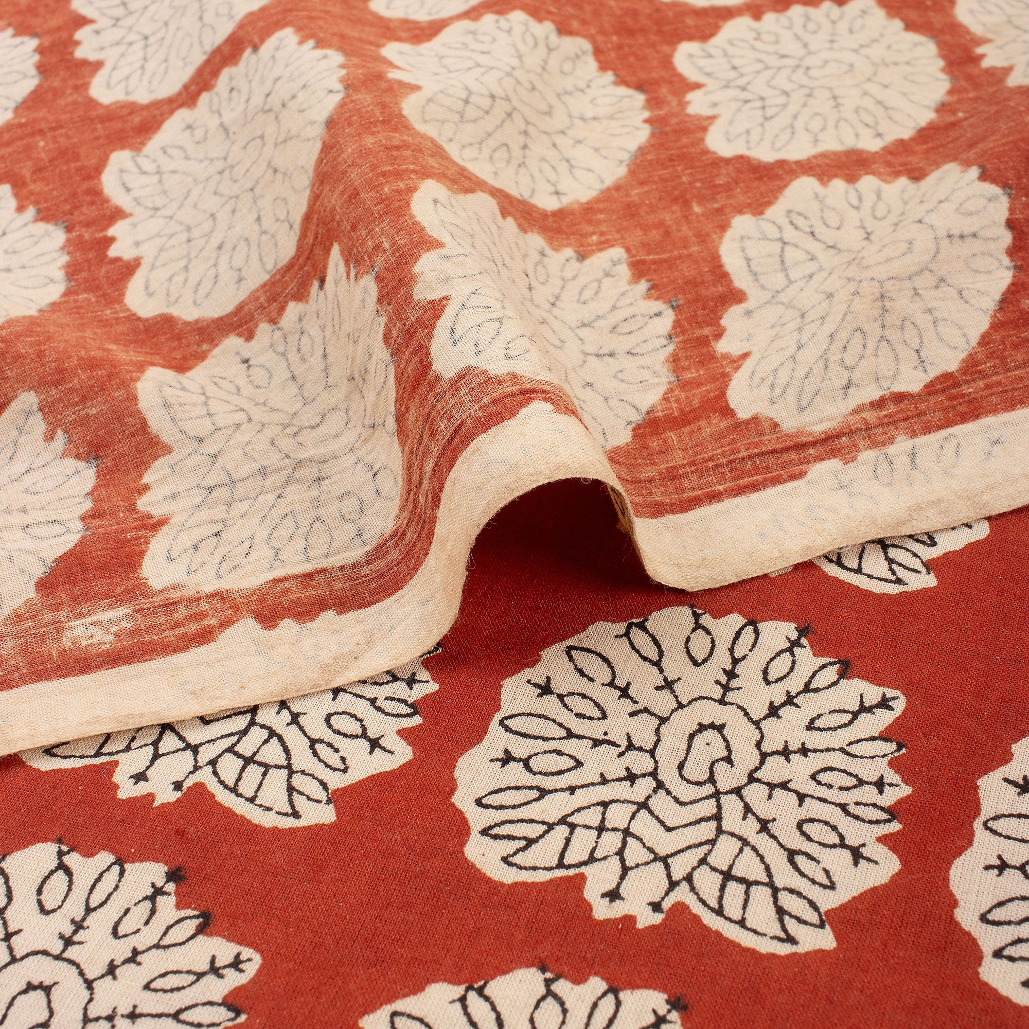 Peacock Jaipur Bagru Hand Block Printed Fabric Online