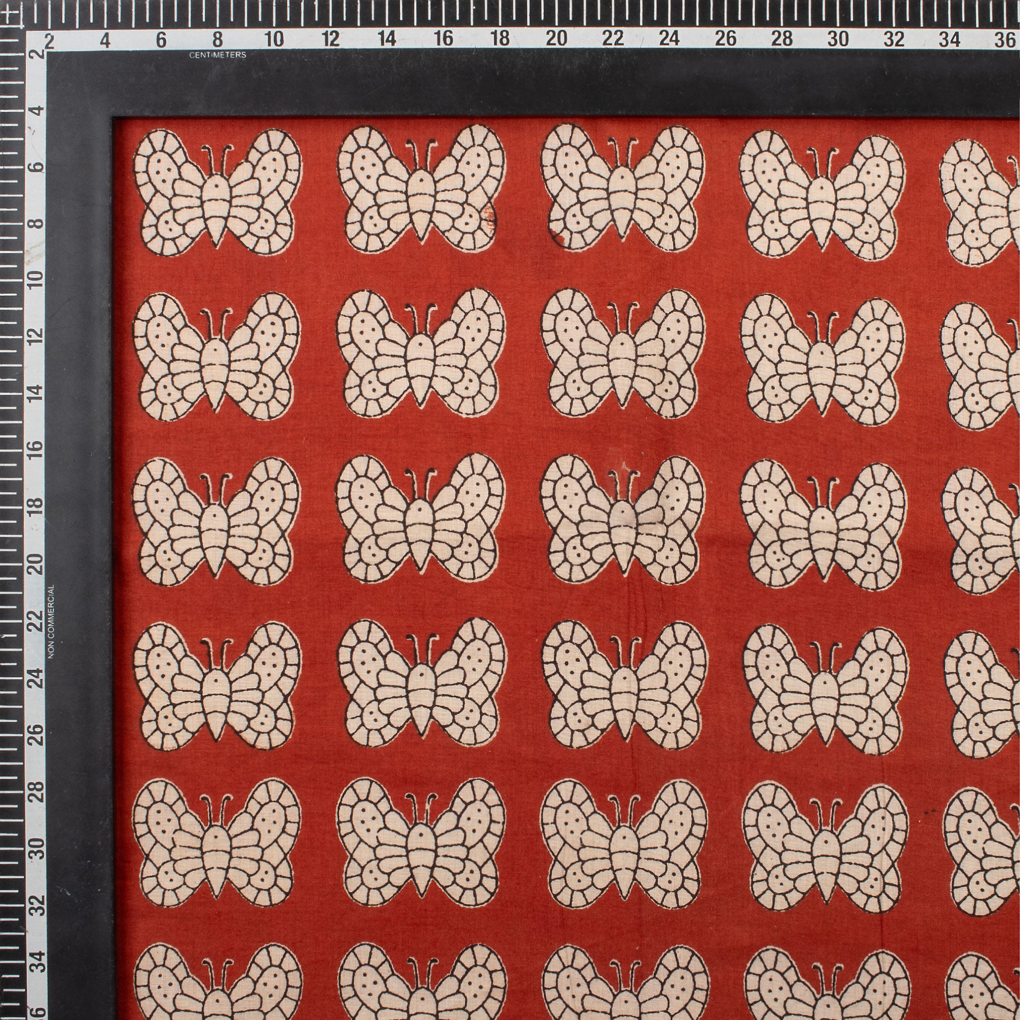 Premium Hand Block Butterfly Bagru Printed Fabric