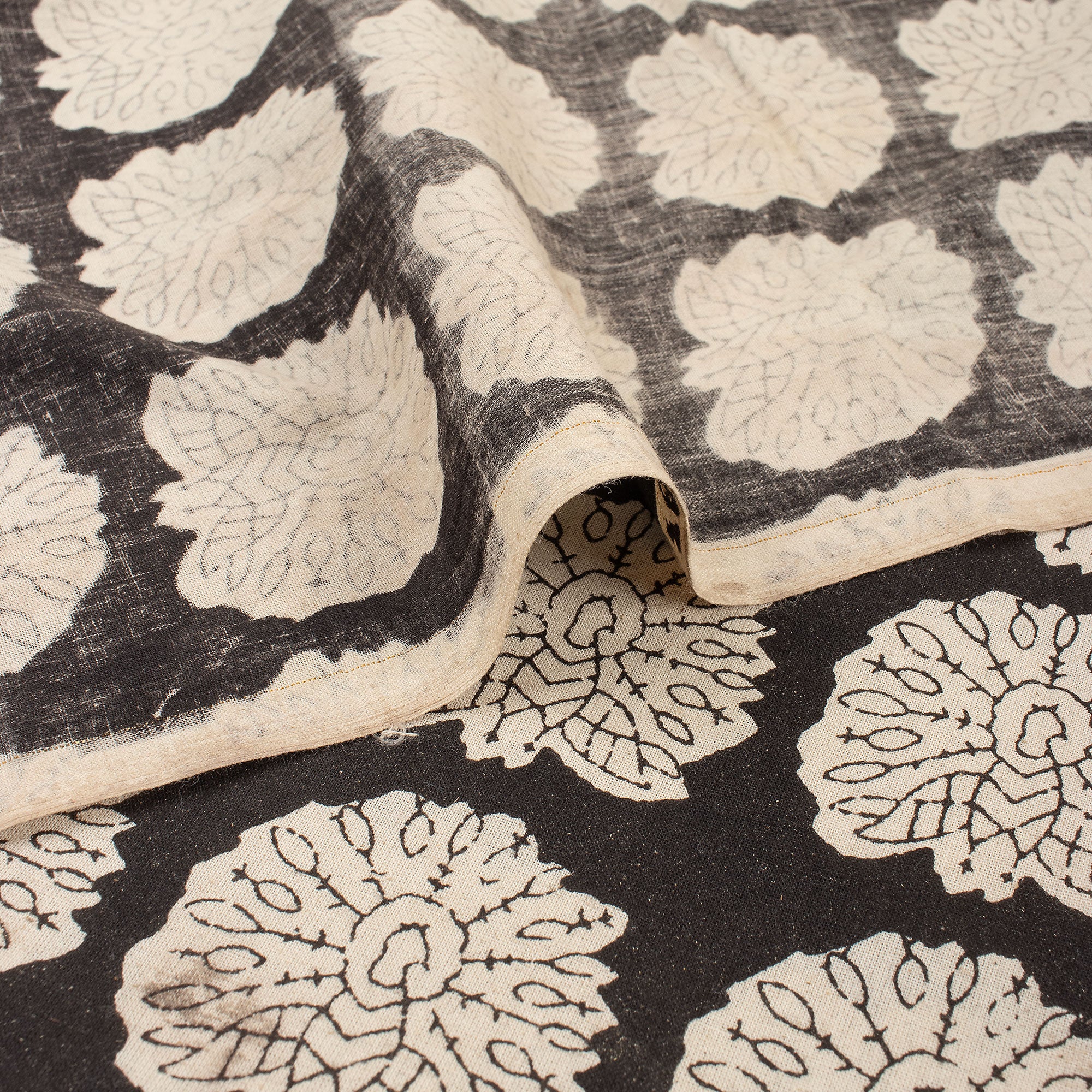 Hand Block Peacock Bagru Print Fabric Online