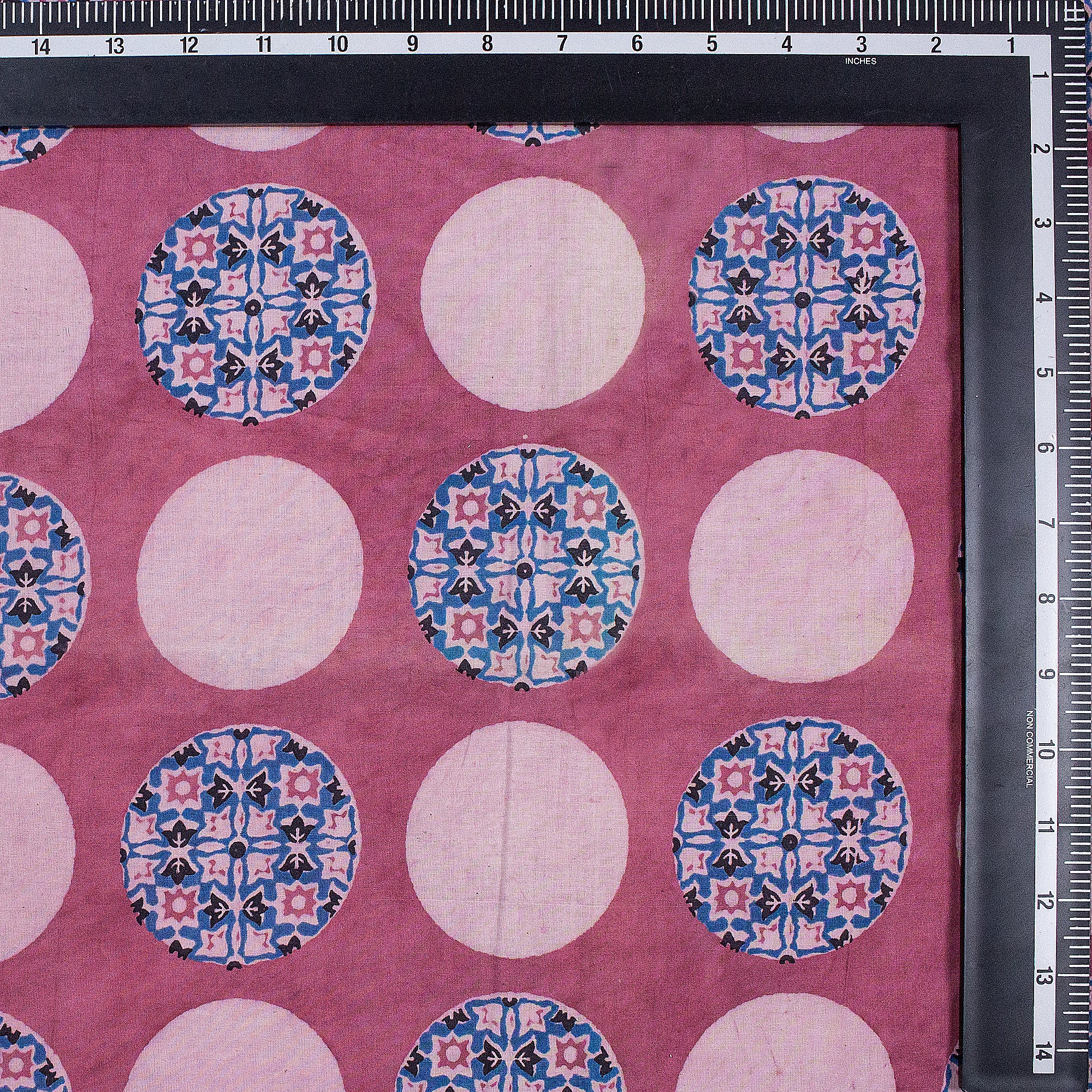 Polka Dots Dabu Hand Block Print Fabric