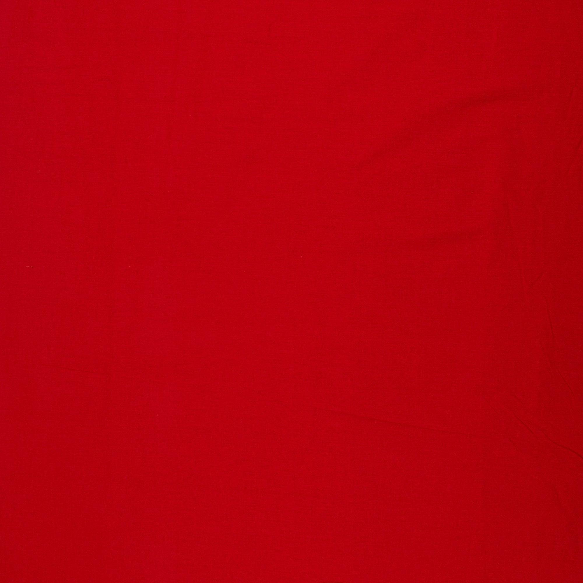 Solid Royal Red Plain Cotton Fabric