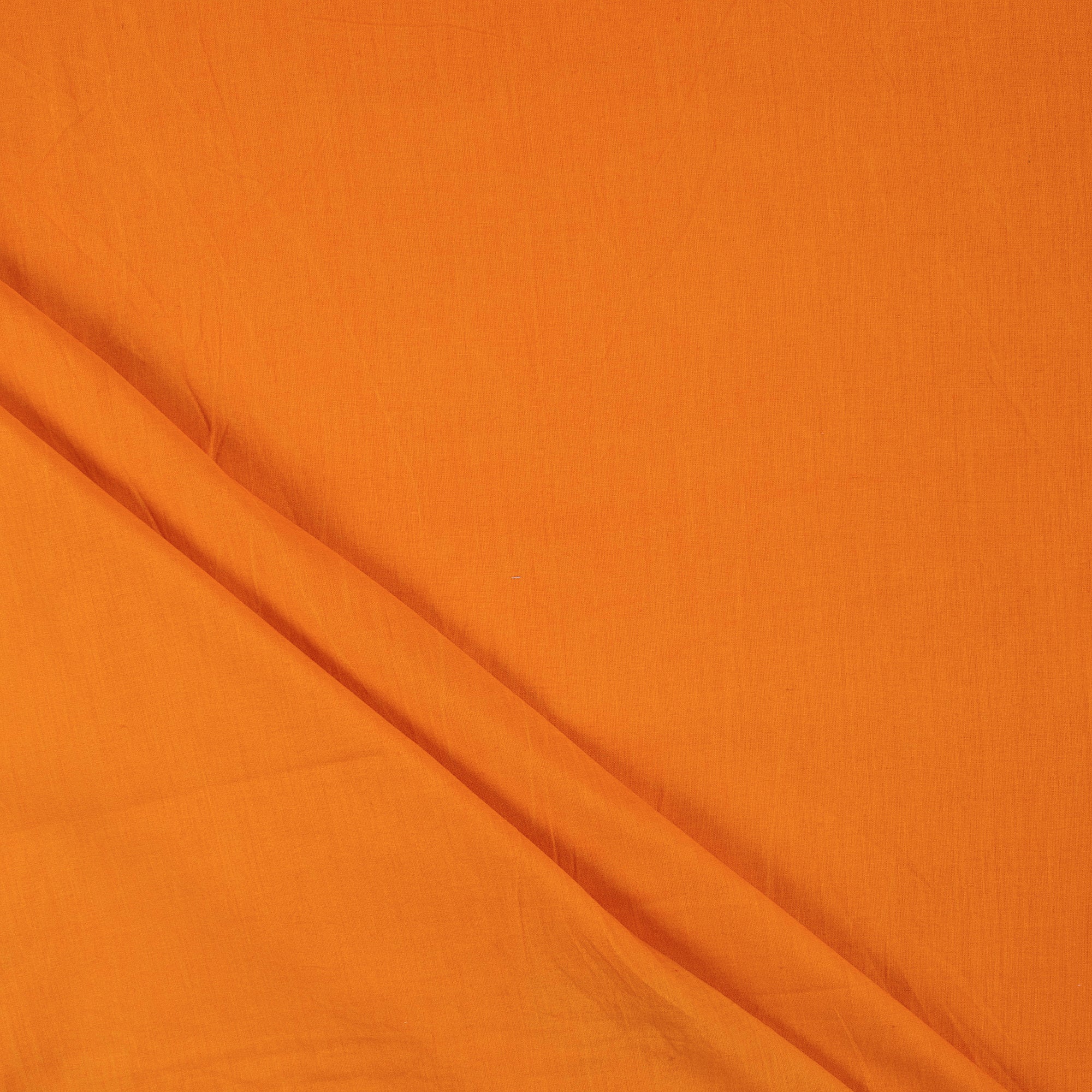 Solid Light Orange Cambric Cotton Fabric