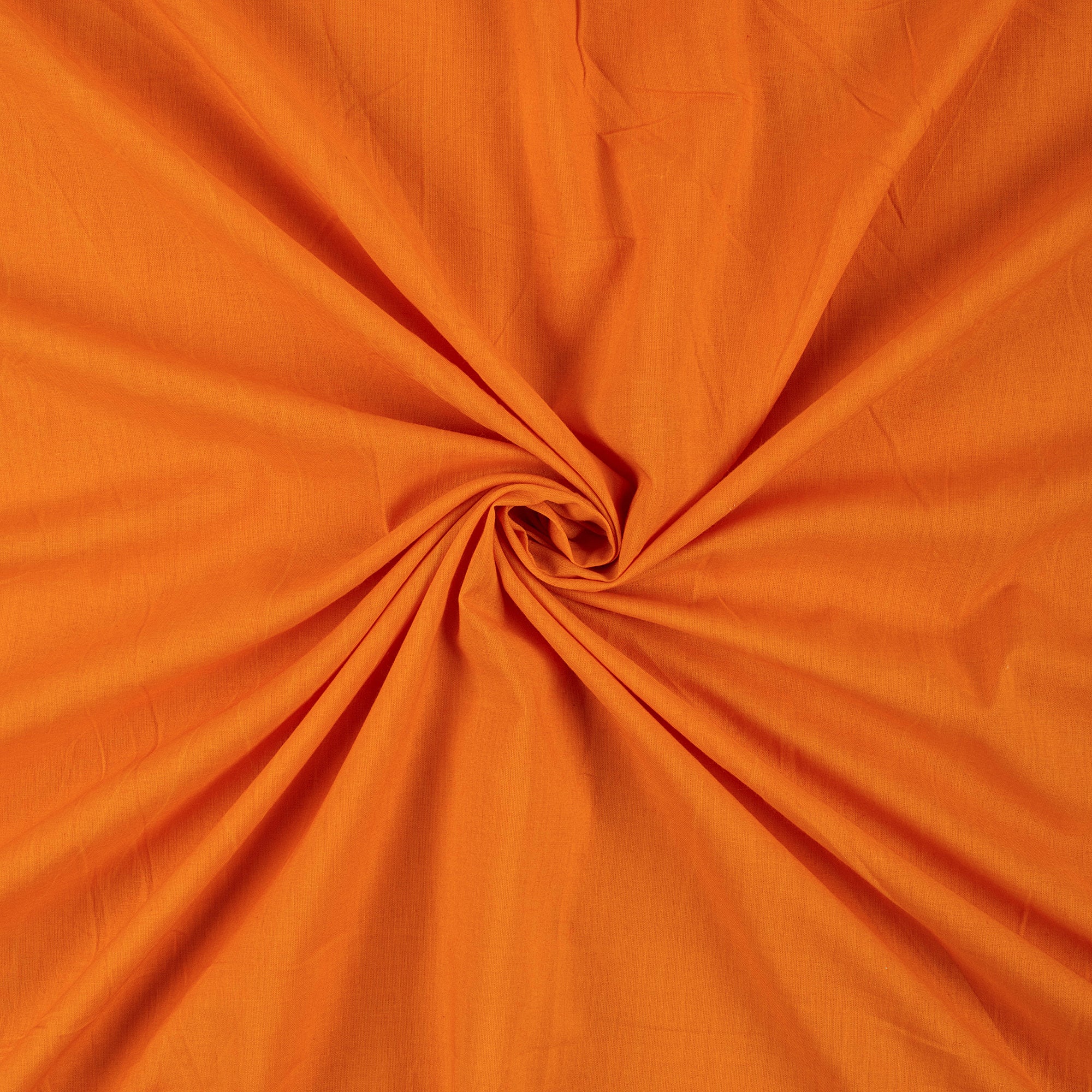 Solid Light Orange Cambric Cotton Fabric