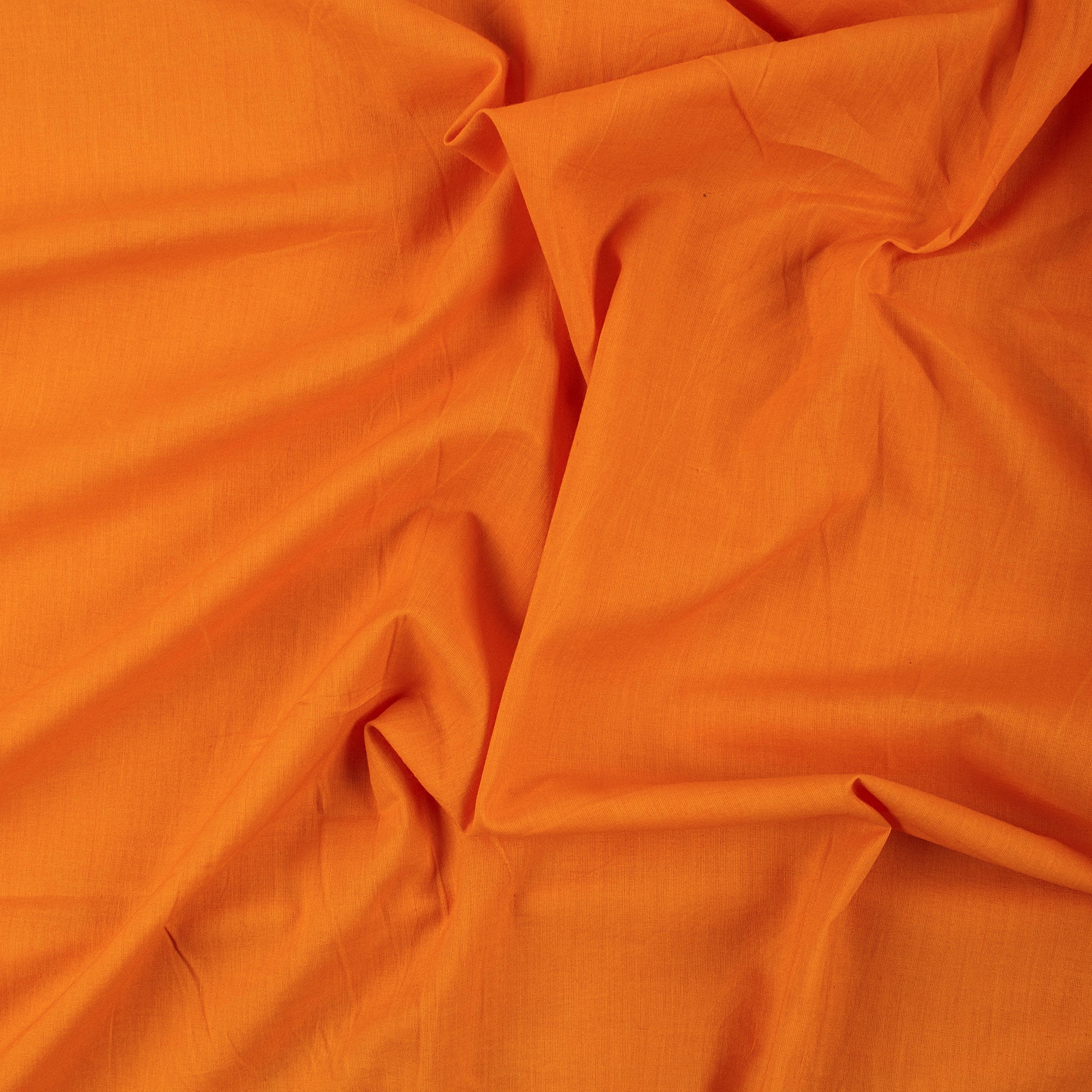 Solid Light Orange Cambric Cotton Fabric