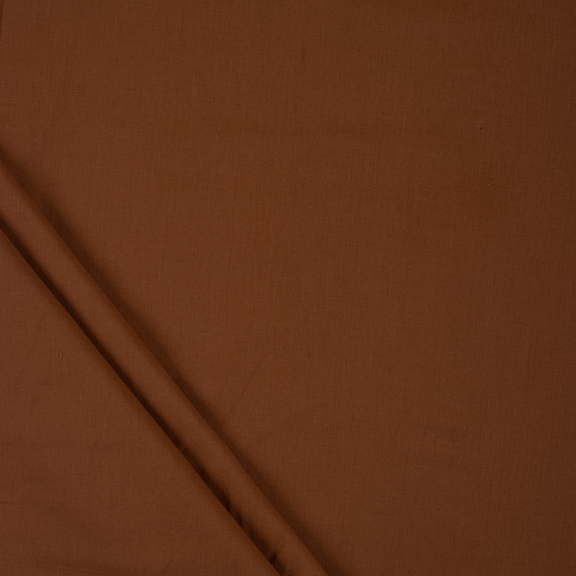 Solid Brown Cotton Cambric Fabric