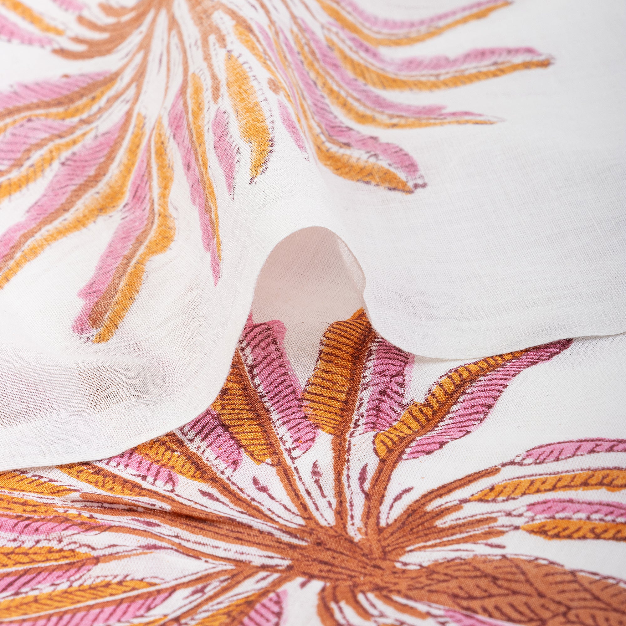 Palm Print Hand Block Jaipur Cotton Fabric