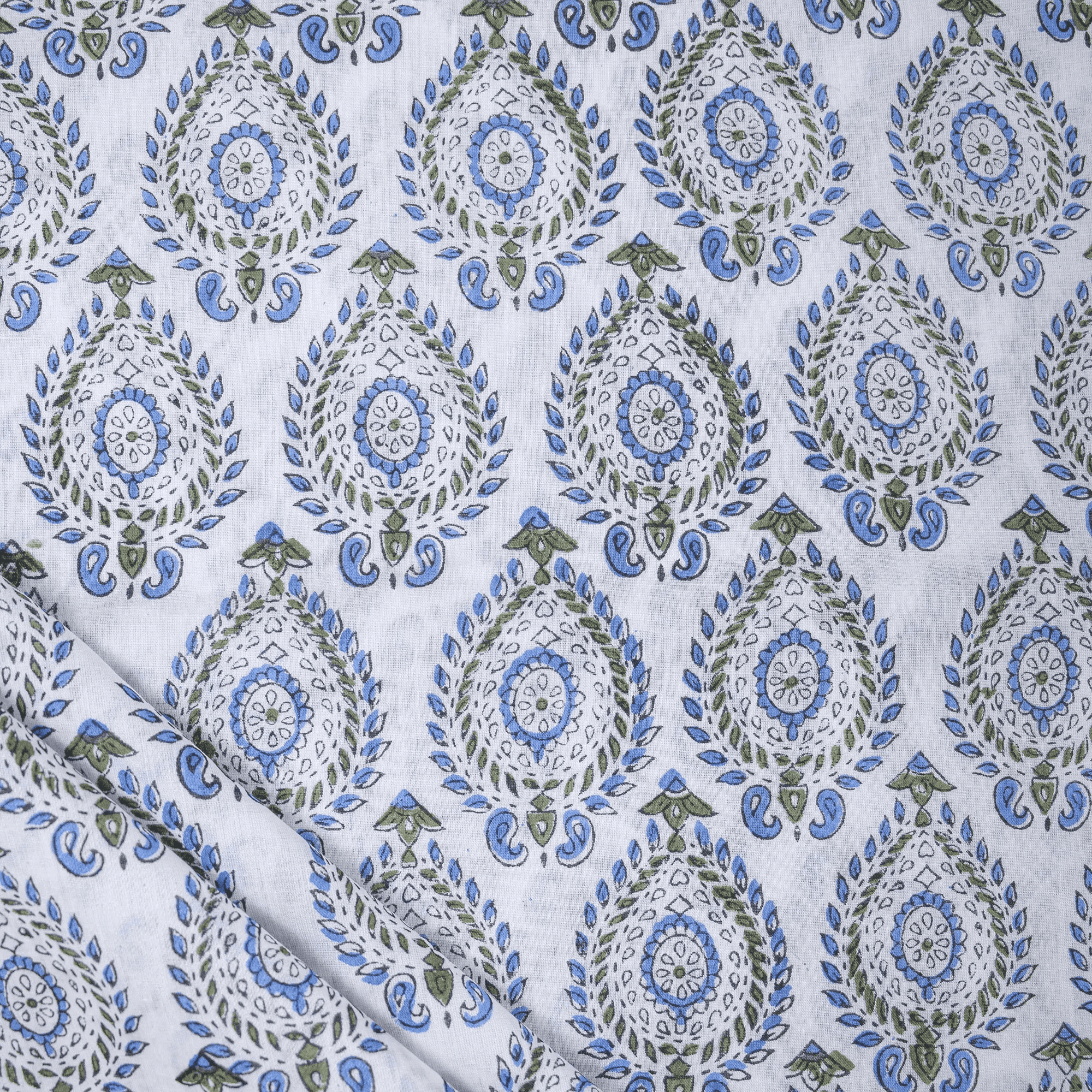 Sanganeri Hand Block Printing Fabric