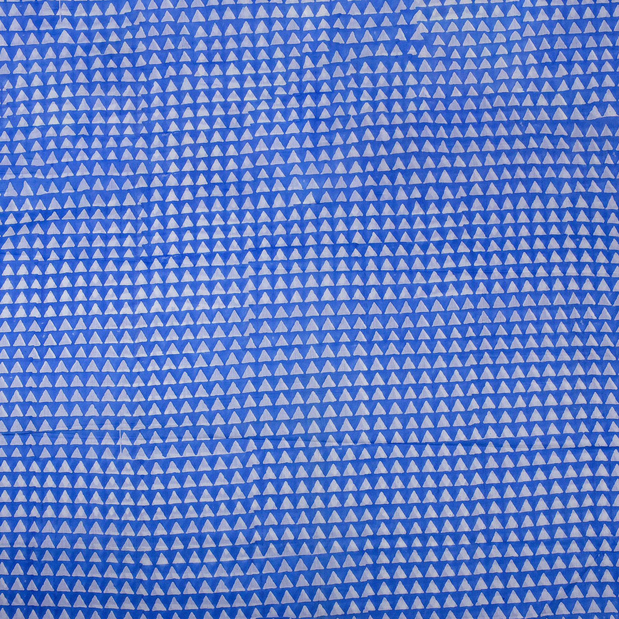 Sky Blue Ikat Print Pure Cotton Fabric
