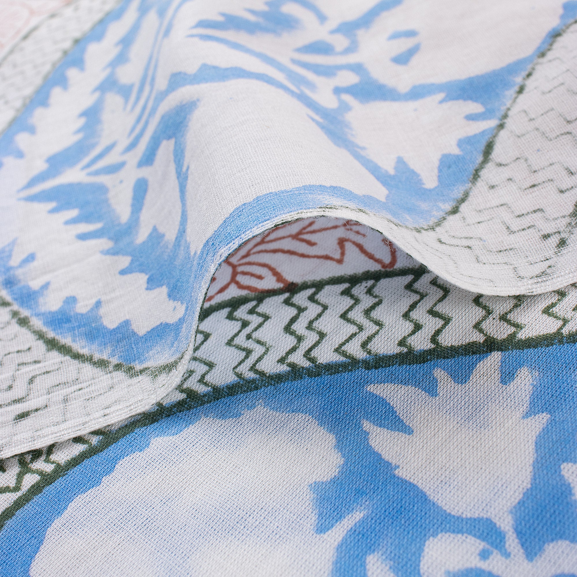 Hand Block Printed Fabric for Home Decor and Curtain