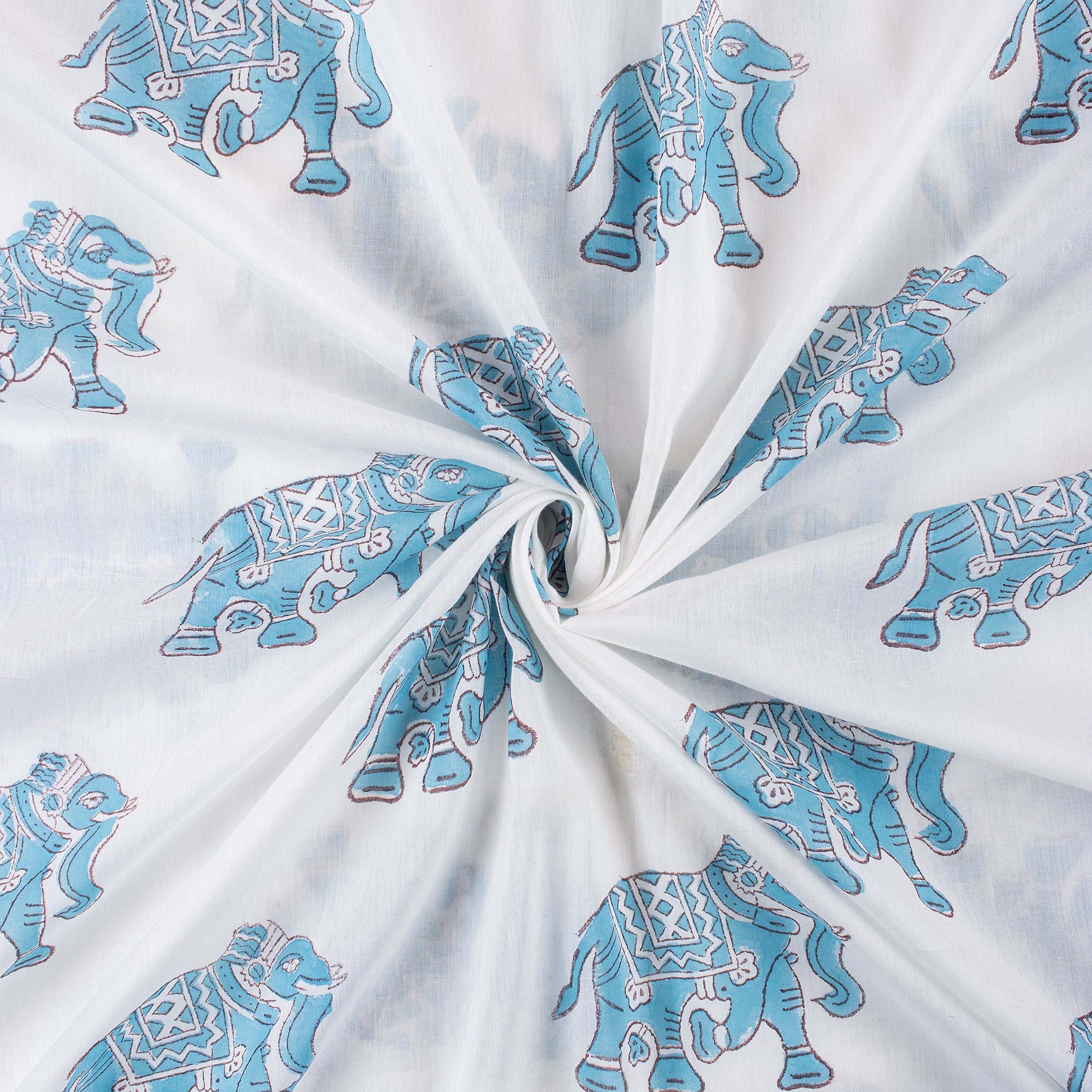 Animal Hand Block Printed Quality Fabric