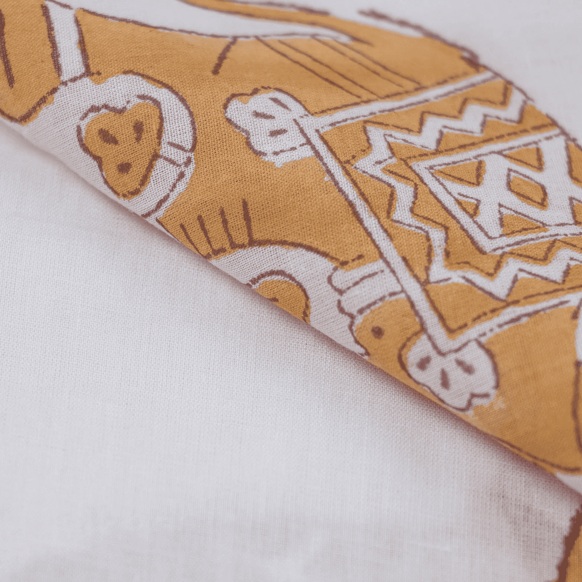 Elephant Print Pure Cotton Fabric