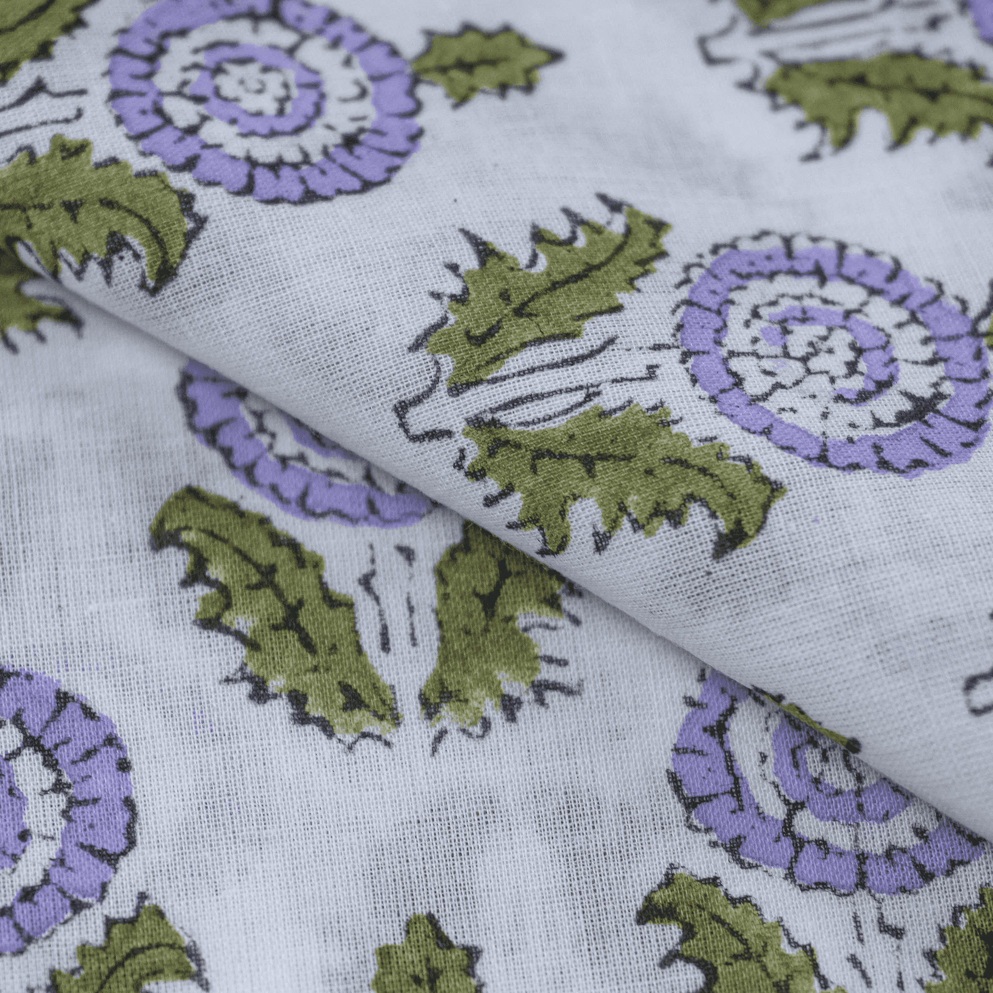 Jaipuri hand block print Cotton fabric