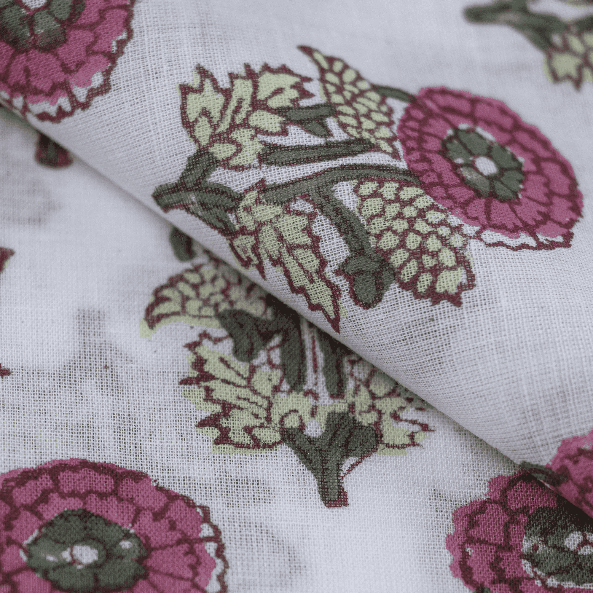 Trendy Sanganeri Block Print Cotton Fabric