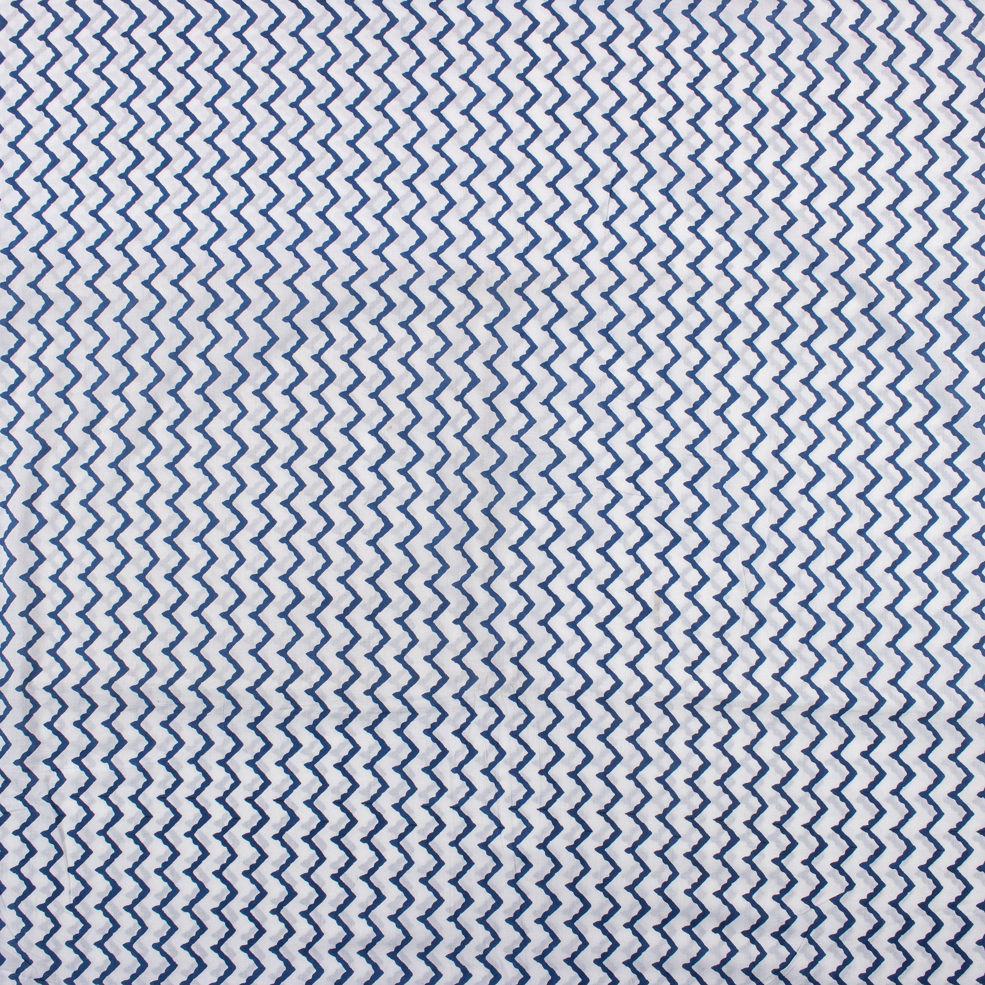 Indian Hand Block Printed ZIg Zag Cotton Fabric