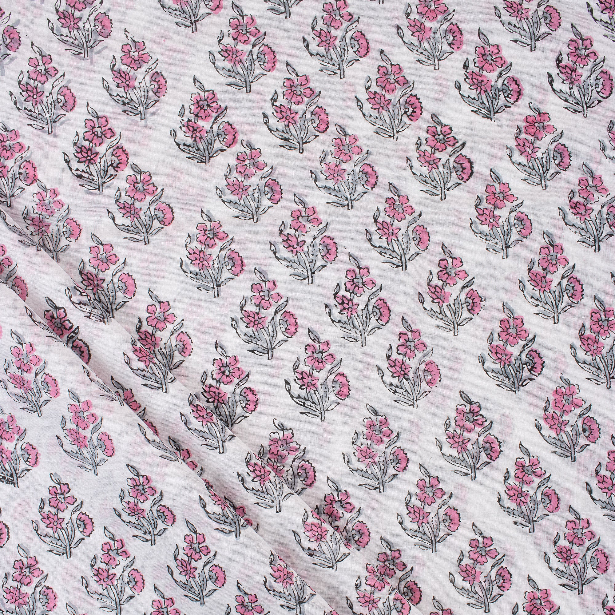 Booti Hand Block Printed Fabric by Yard Online