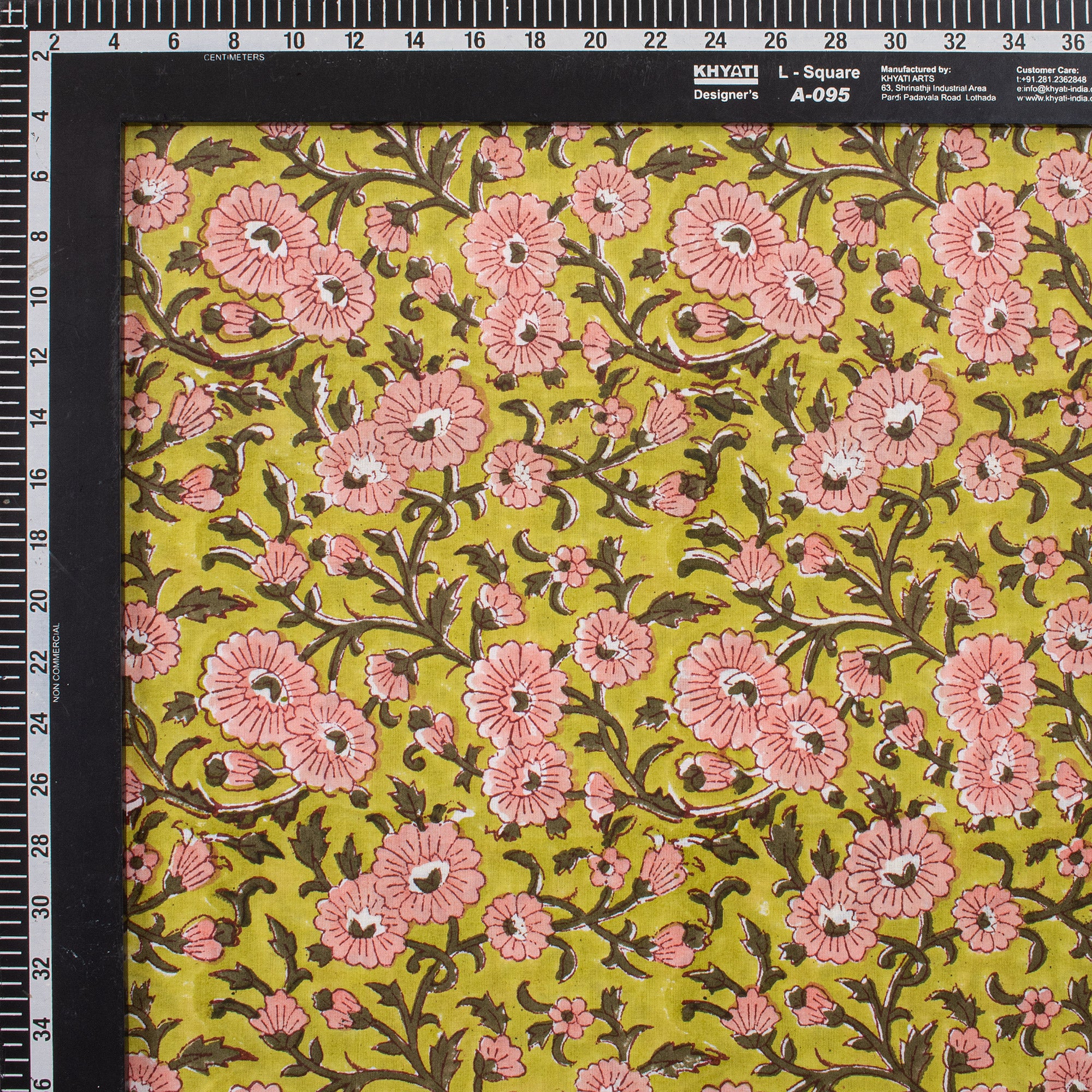 Attractive Floral Hand Block Printed Fabric for Women