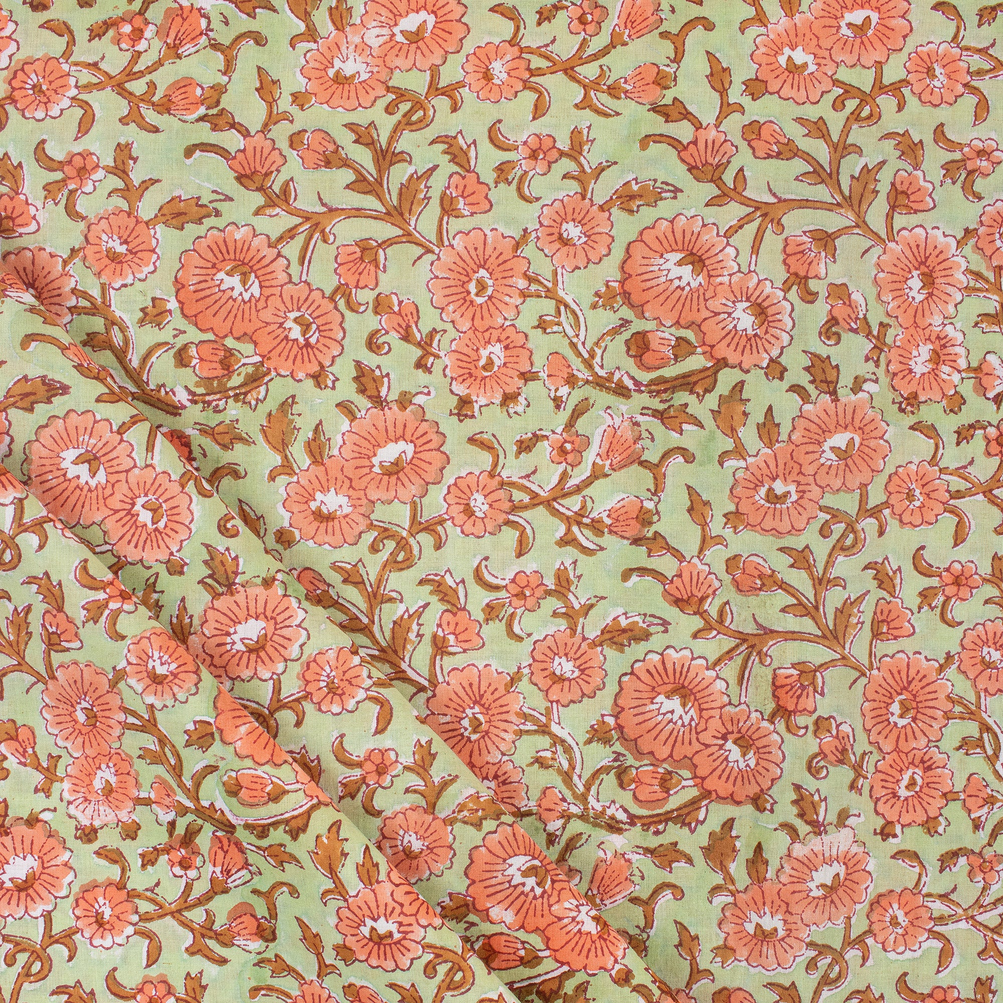 Stylish Handmade Floral Cotton Fabric in India