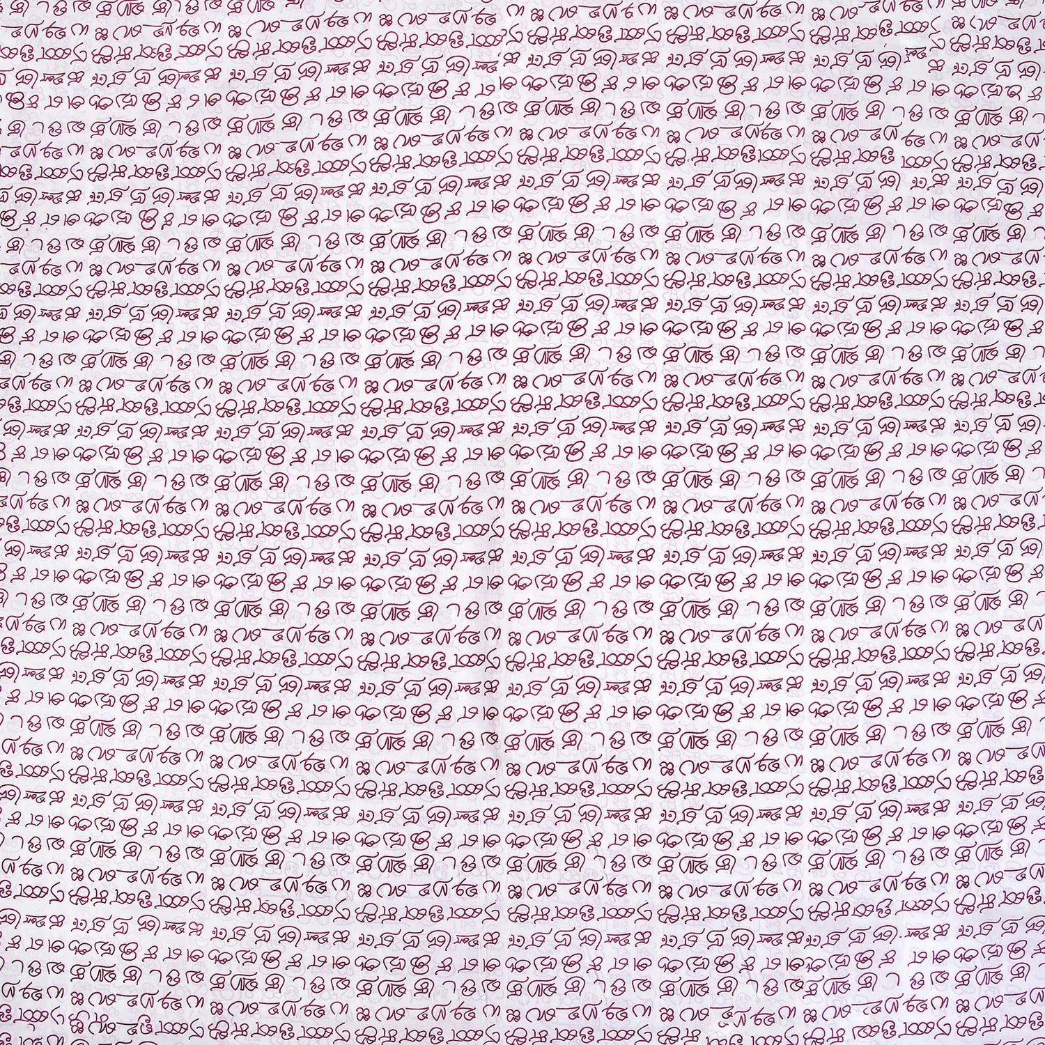 South Indian Languages Hand Block Fabric