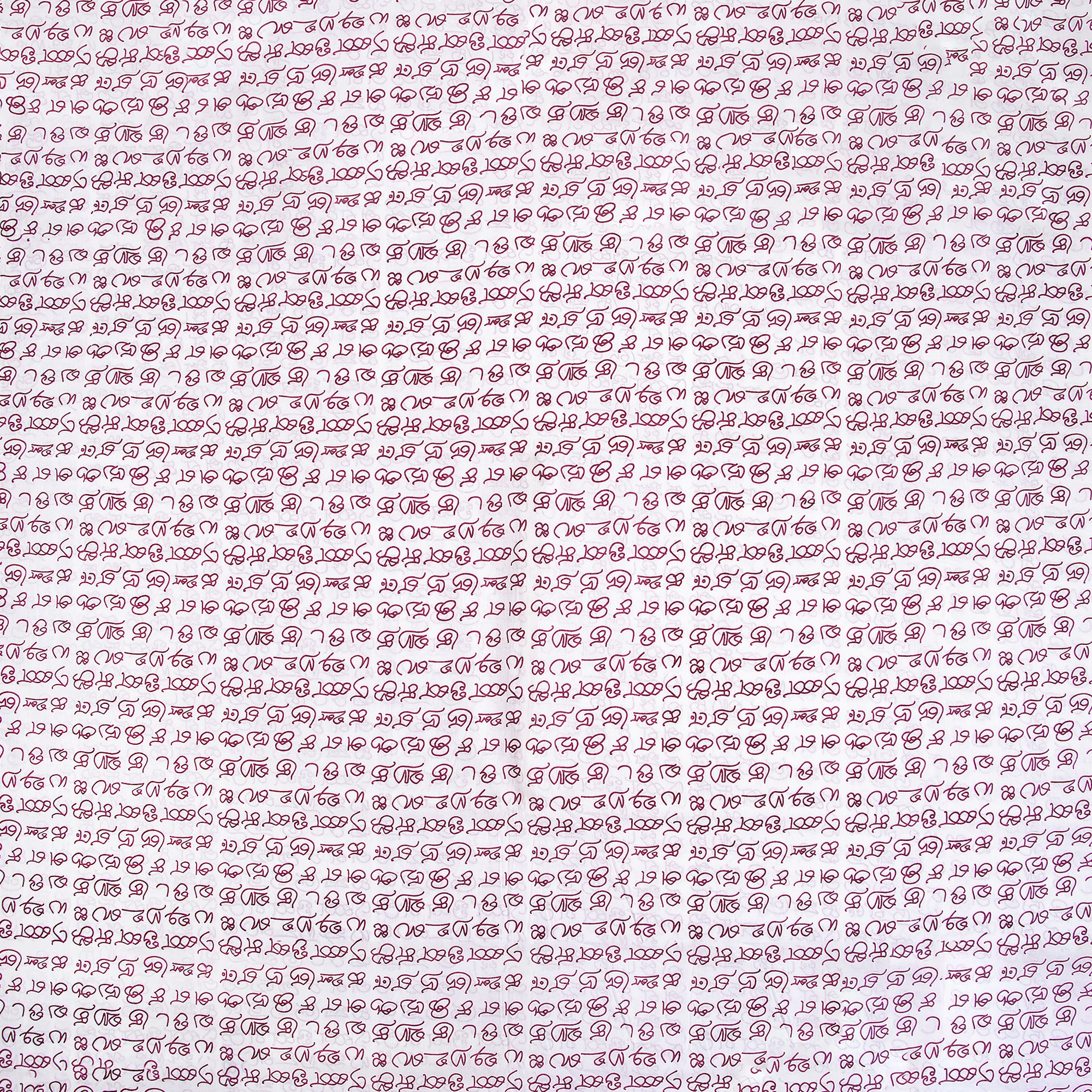 South Indian Languages Hand Block Fabric