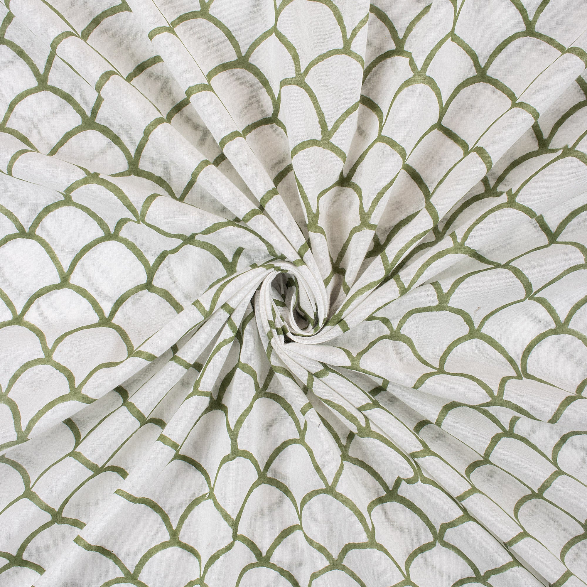 Online Handmade Geometric Hand Block Printed Fabric